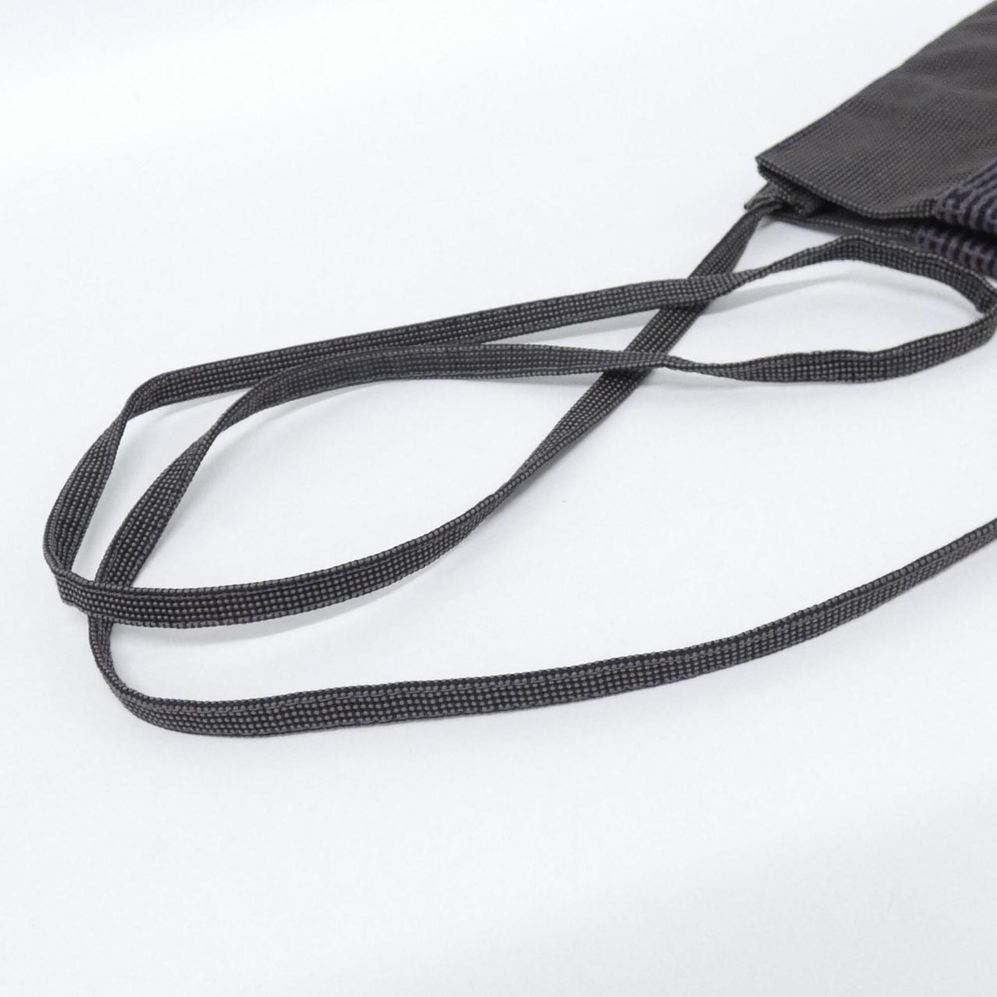 Hermes Black Canvas Pochette Shoulder Bag (Pre-Owned)
