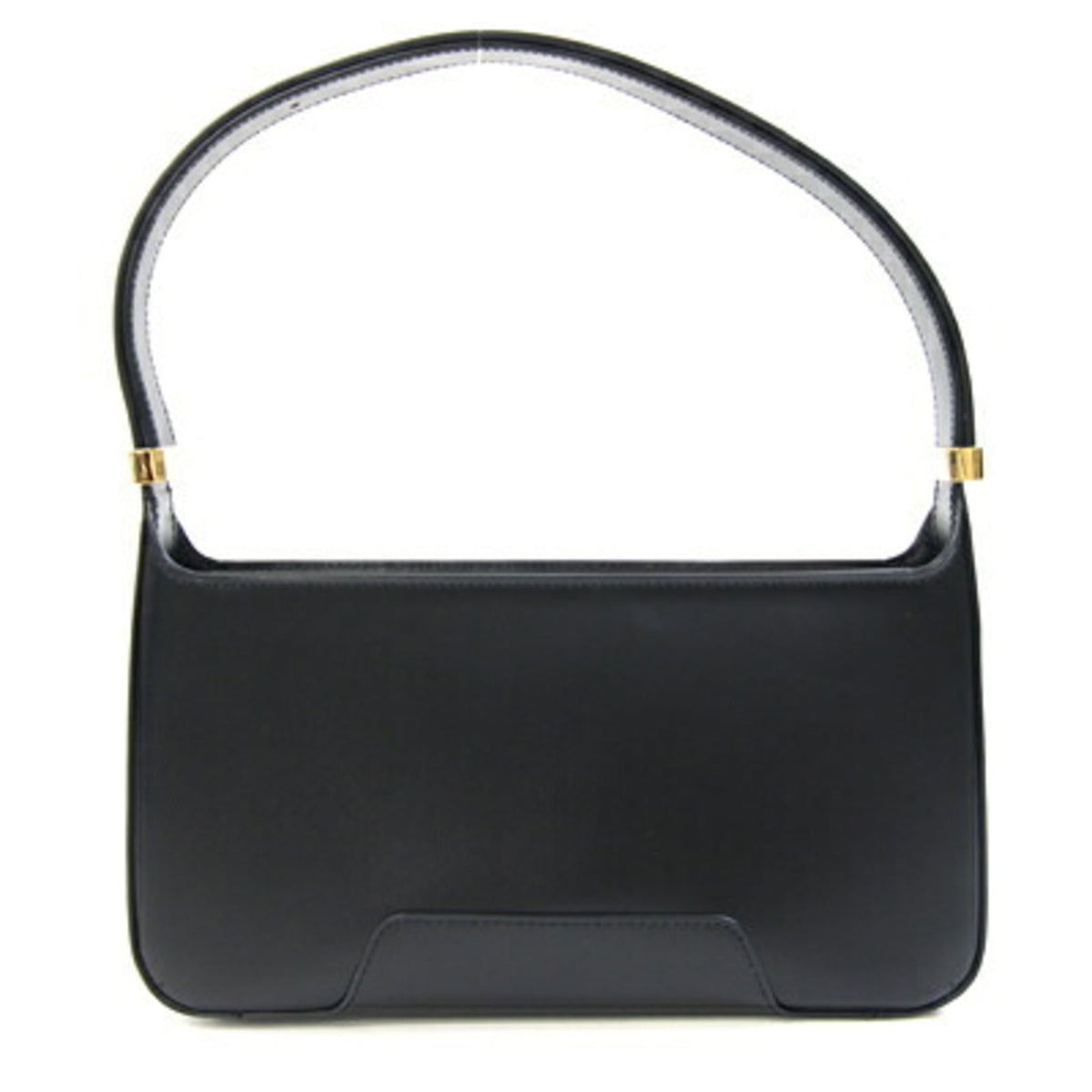 Burberry Black Leather Handbag Shoulder Bag (Pre-Owned)