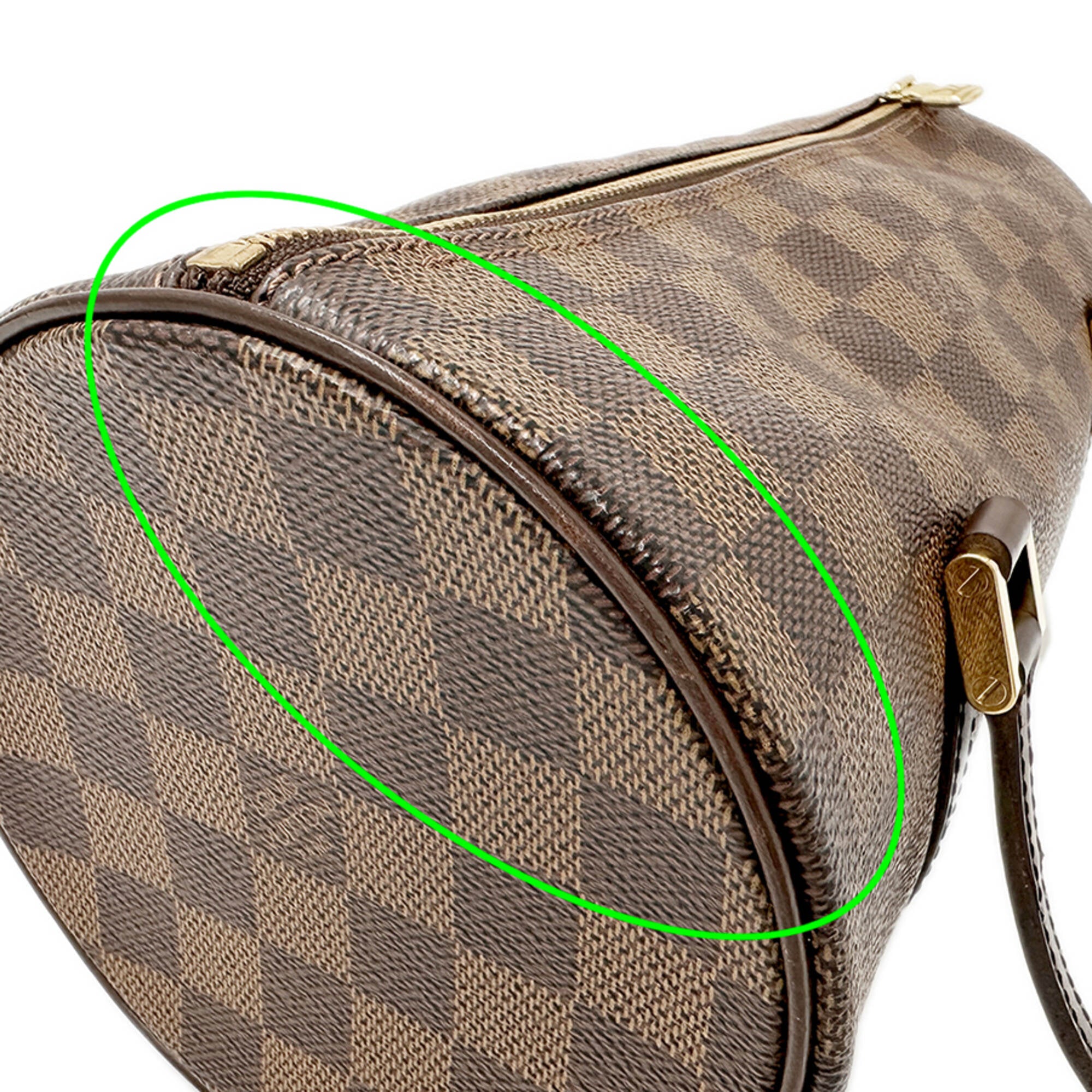 Louis Vuitton Brown Damier Canvas Galle Damier Canvas Handbag (Pre-Owned)