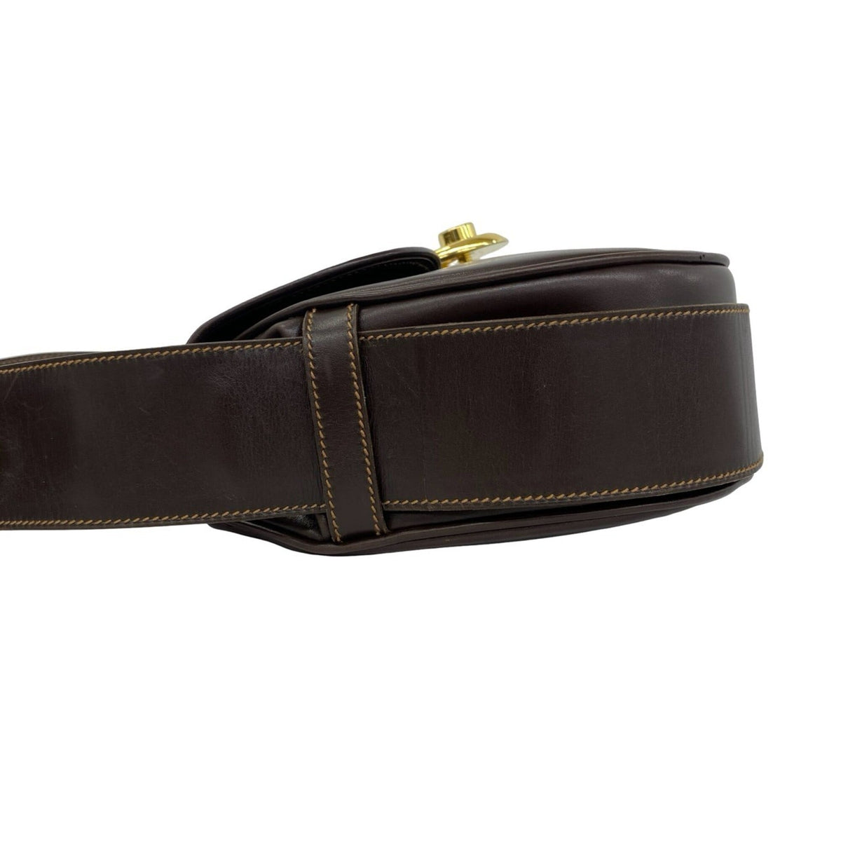 Gucci Brown Leather Shoulder Bag (Pre-Owned)