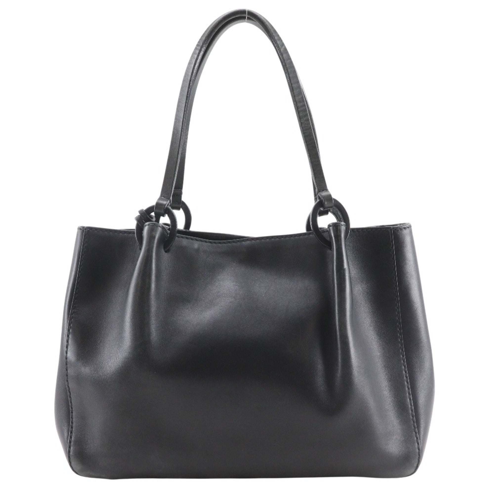 Gucci Black Leather Tote Bag (Pre-Owned)