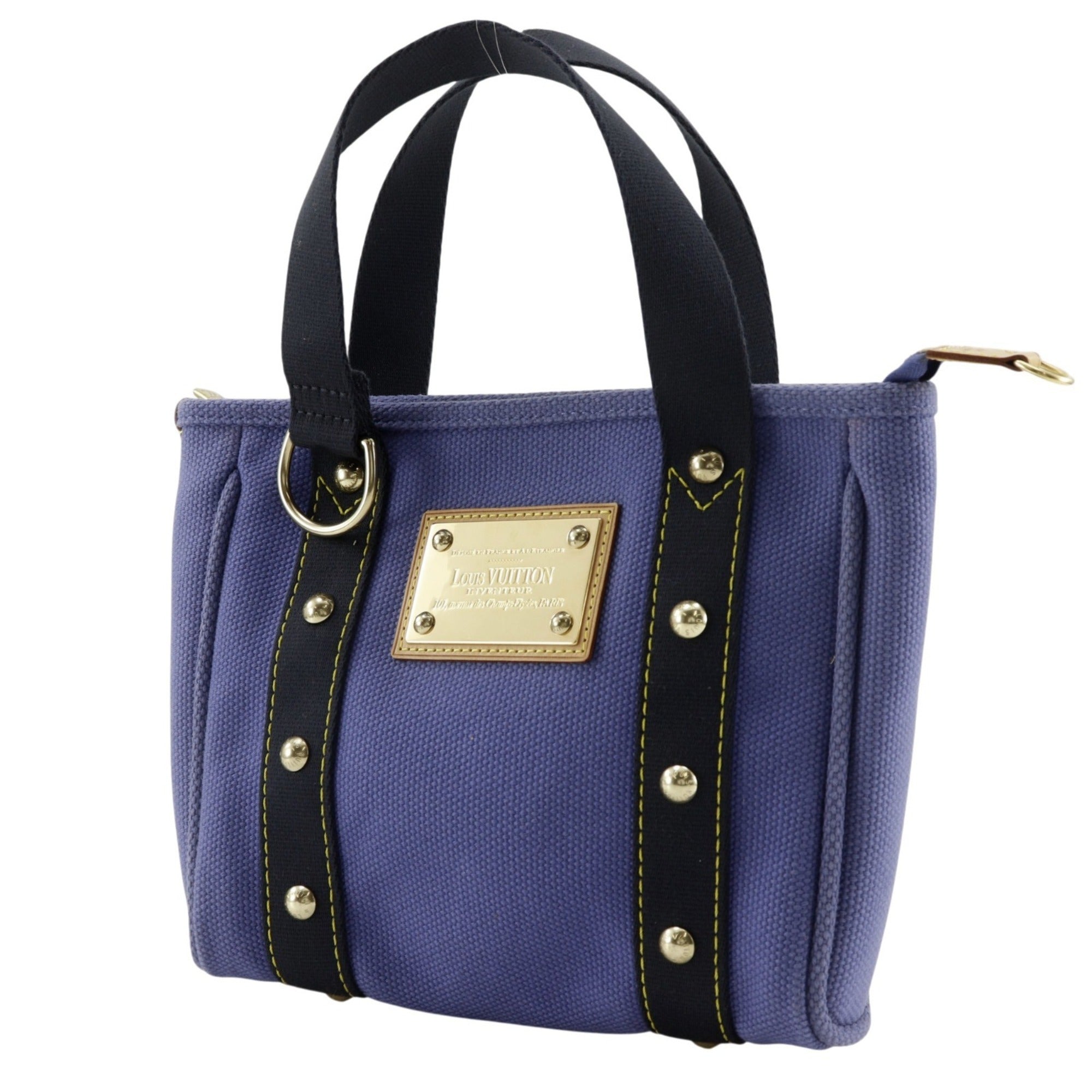 Louis Vuitton Purple Canvas Handbag (Pre-Owned)