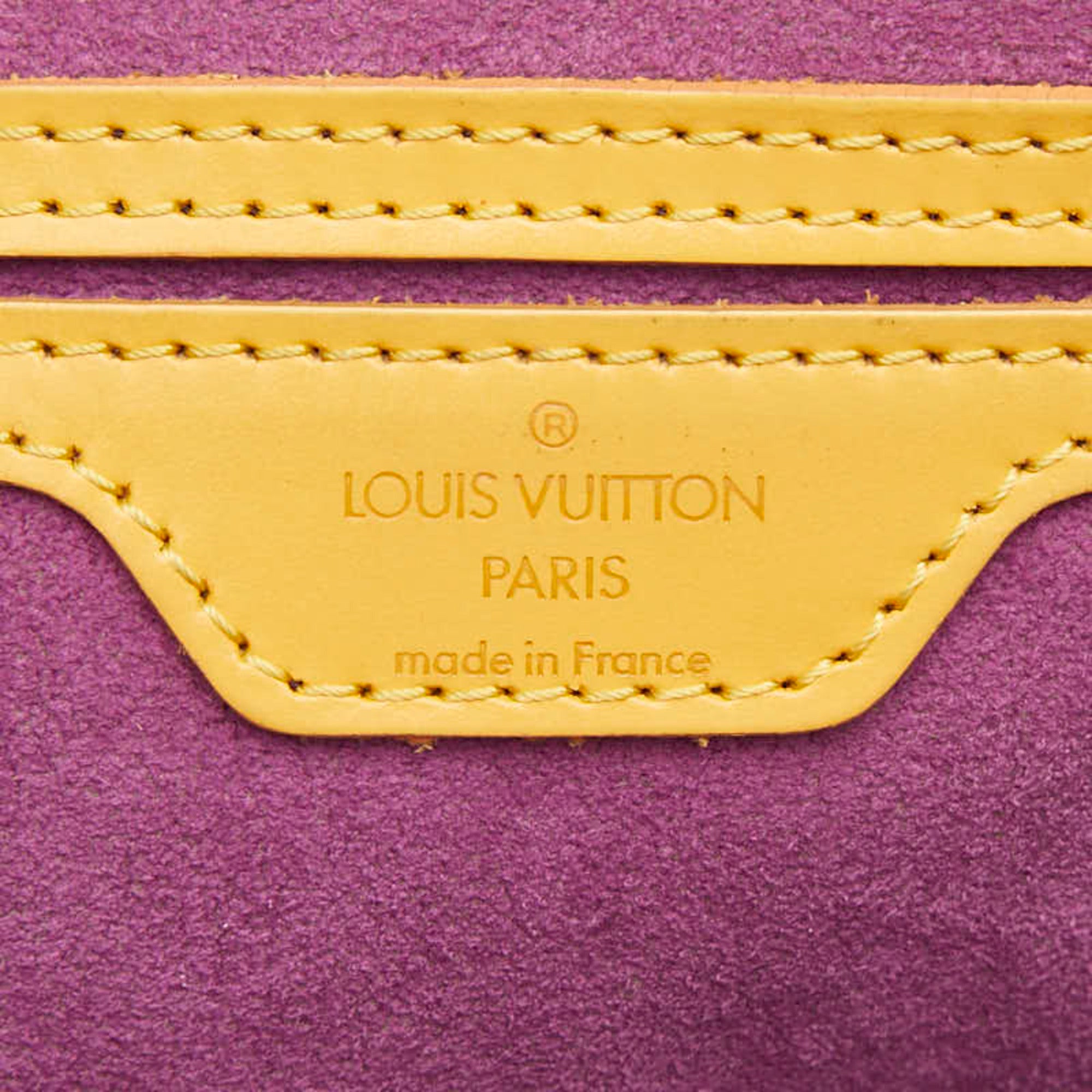 Louis Vuitton Yellow Leather Backpack (Pre-Owned)