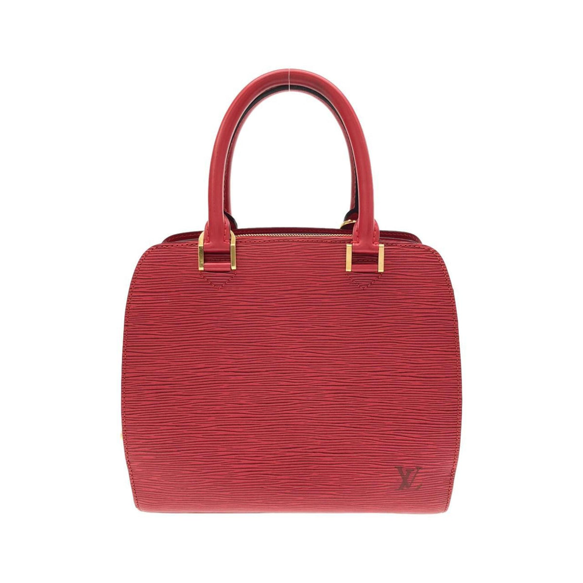 Louis Vuitton Red Color Leather Handbag (Pre-Owned)