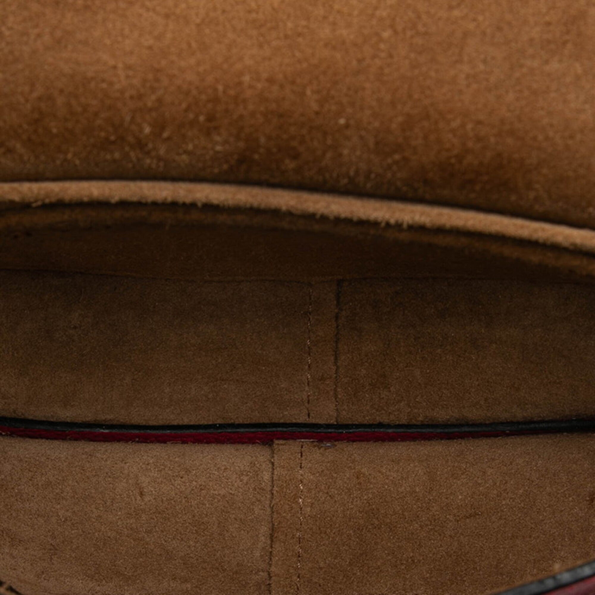 Loewe Bordeaux Red Color Leather Shoulder Bag (Pre-Owned)