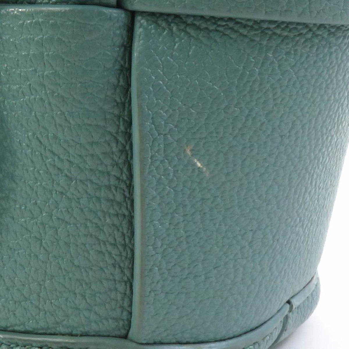 Bottega Veneta Green Leather Handbag Shoulder Bag (Pre-Owned)
