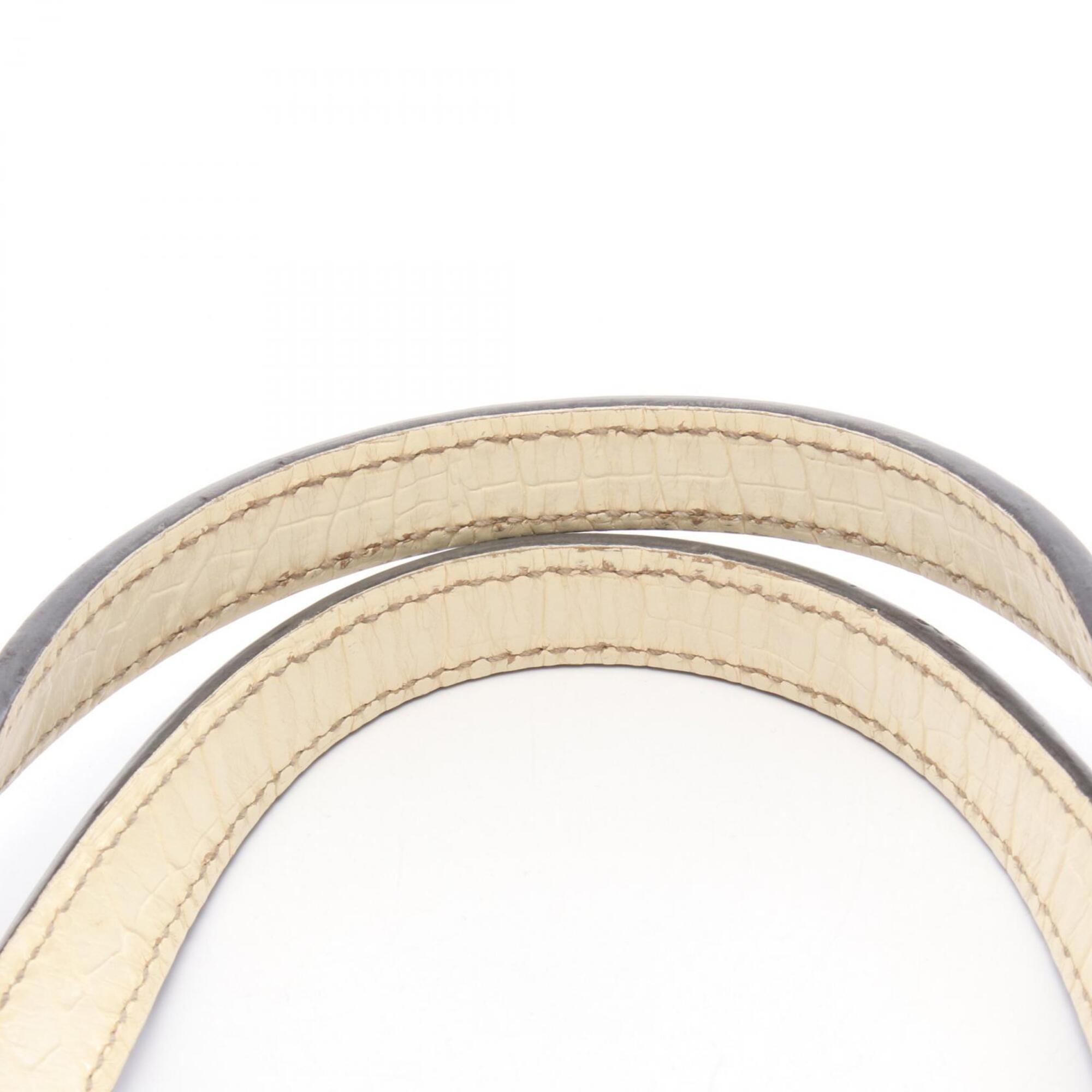 Celine Macadam Beige Ivory Canvas Leather Handbag Tote Bag (Pre-Owned)