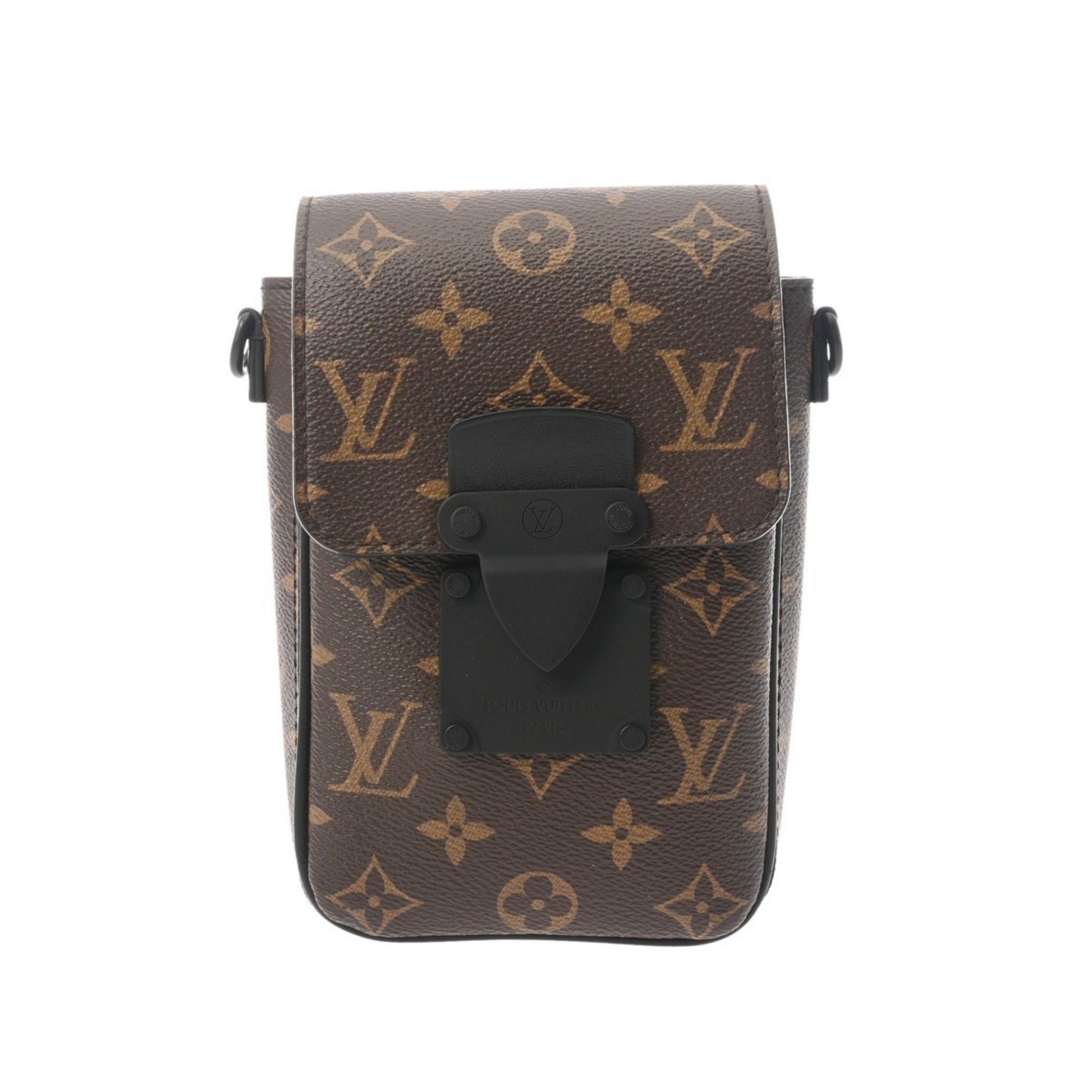 Louis Vuitton Black Brown Monogram Shoulder Bag (Pre-Owned)