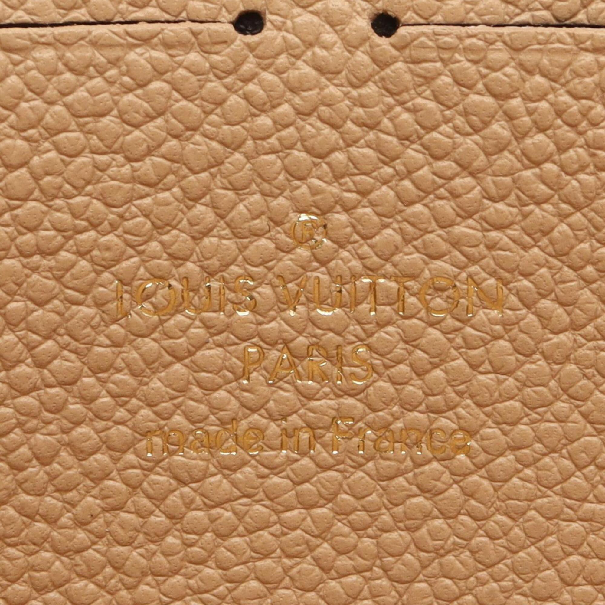 Louis Vuitton Monogram Empreinte Beige Leather Long Wallet (Bi-Fold) (Pre-Owned)
