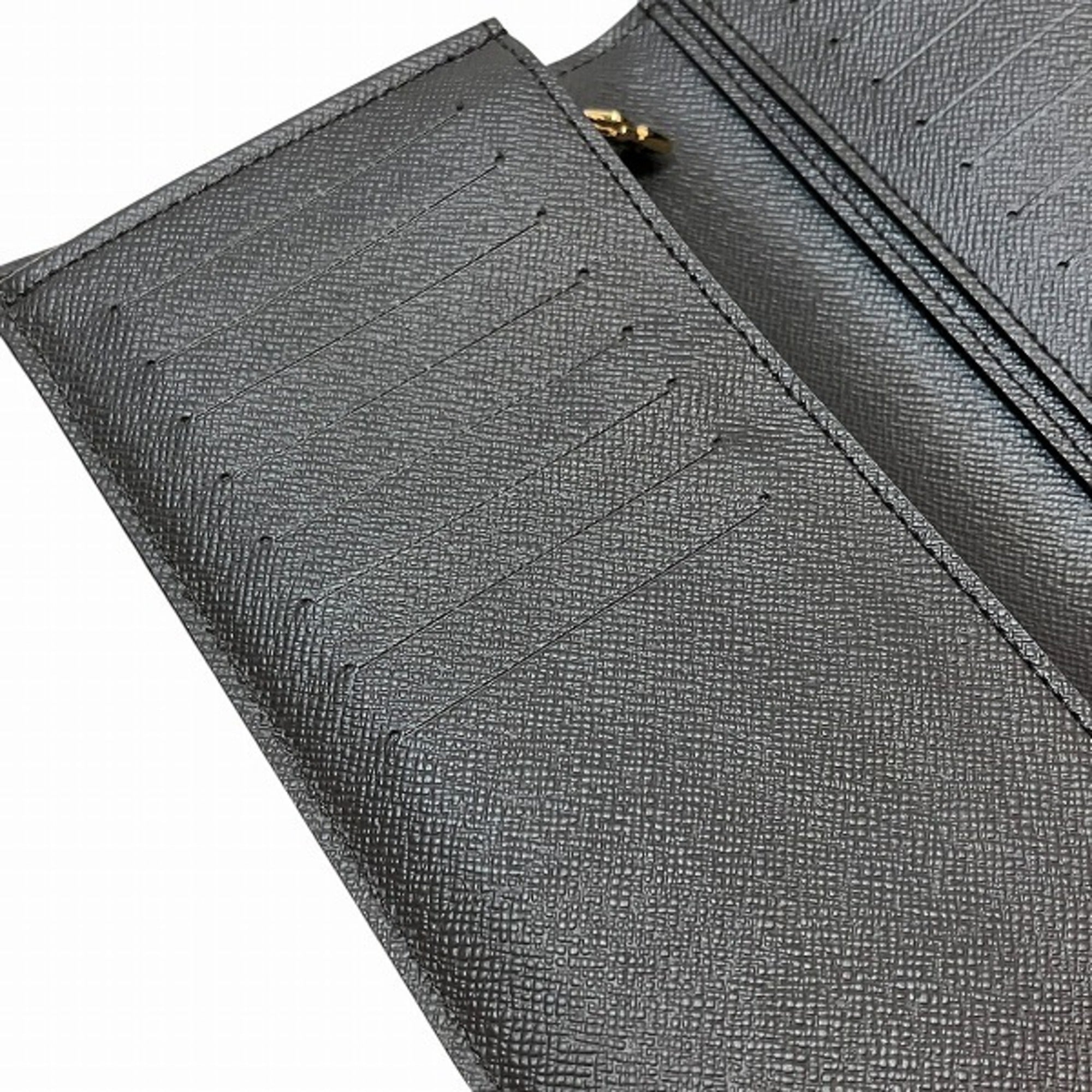 Louis Vuitton Blue Brown Long Wallet (Bi-Fold) (Pre-Owned)