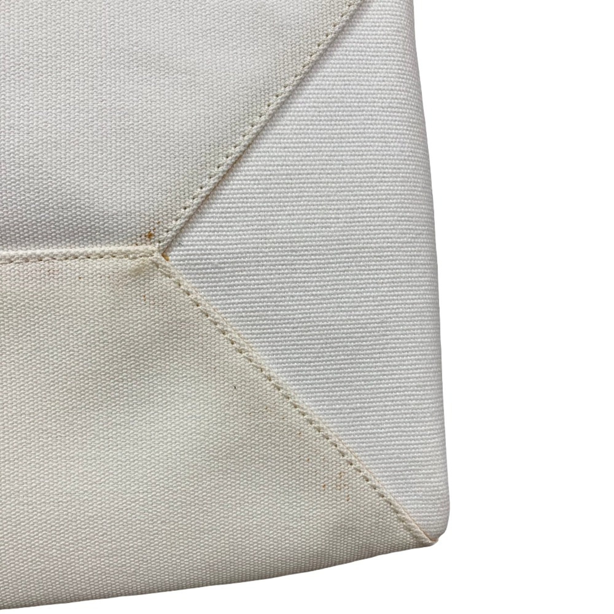 Stella Mccartney White Yellow Canvas Tote Bag (Pre-Owned)