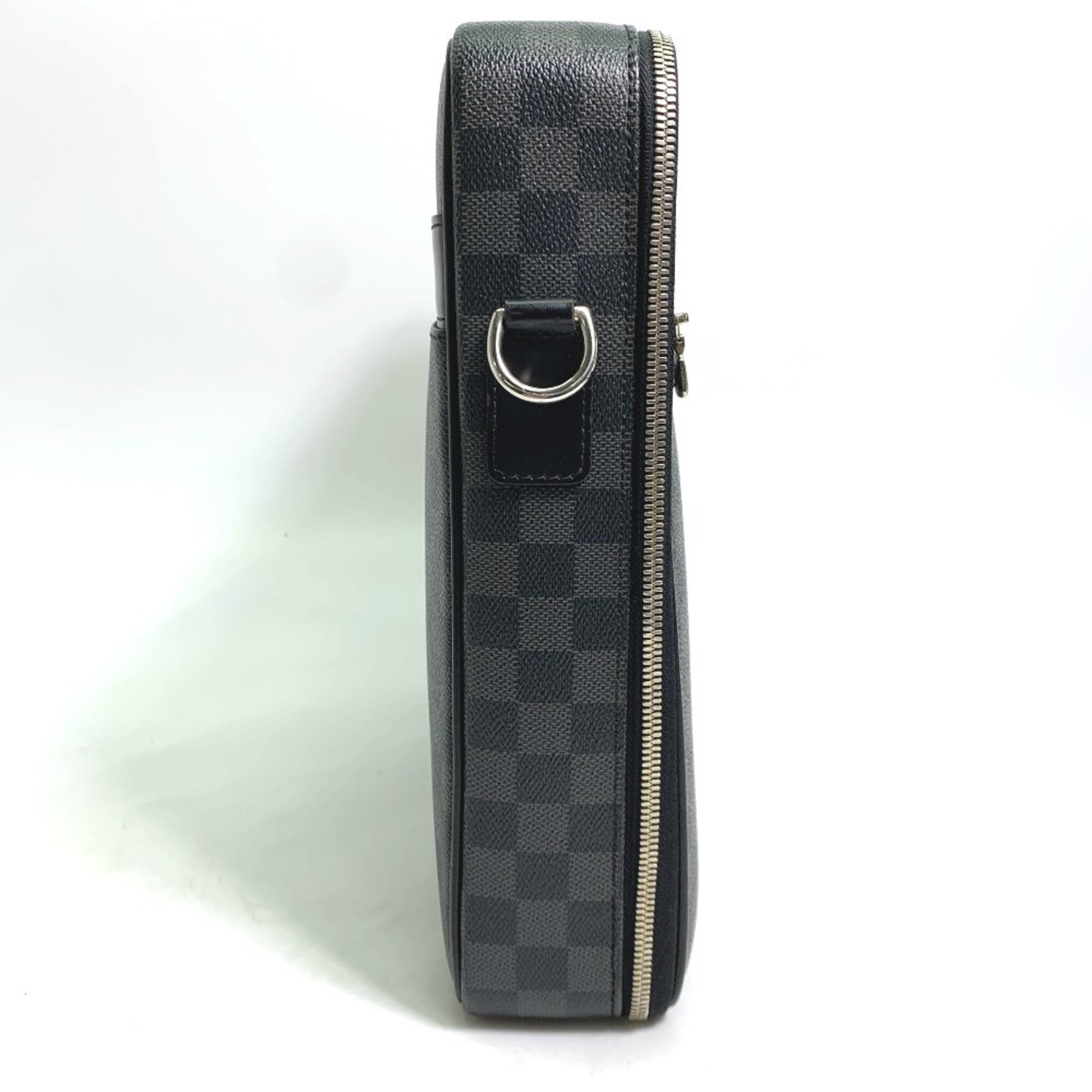 Louis Vuitton Damier Graphite Black Damier Graphite Shoulder Bag (Pre-Owned)
