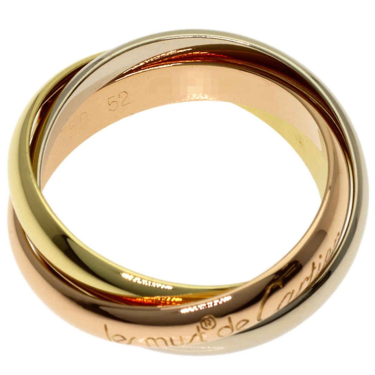 Cartier Trinity Yellow Gold (18K) Pink Gold (18K) White Gold (18K) Band Ring (Pre-Owned)