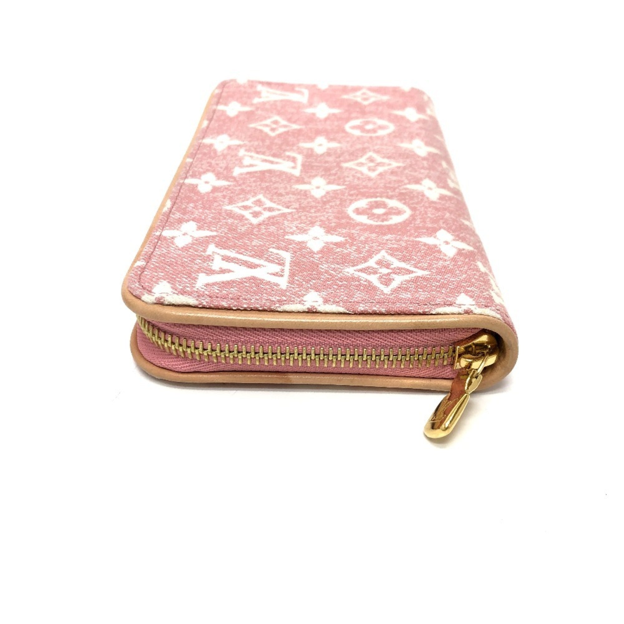 Louis Vuitton Monogram Denim Pink Monogram Denim Long Wallet (Bi-Fold) (Pre-Owned)