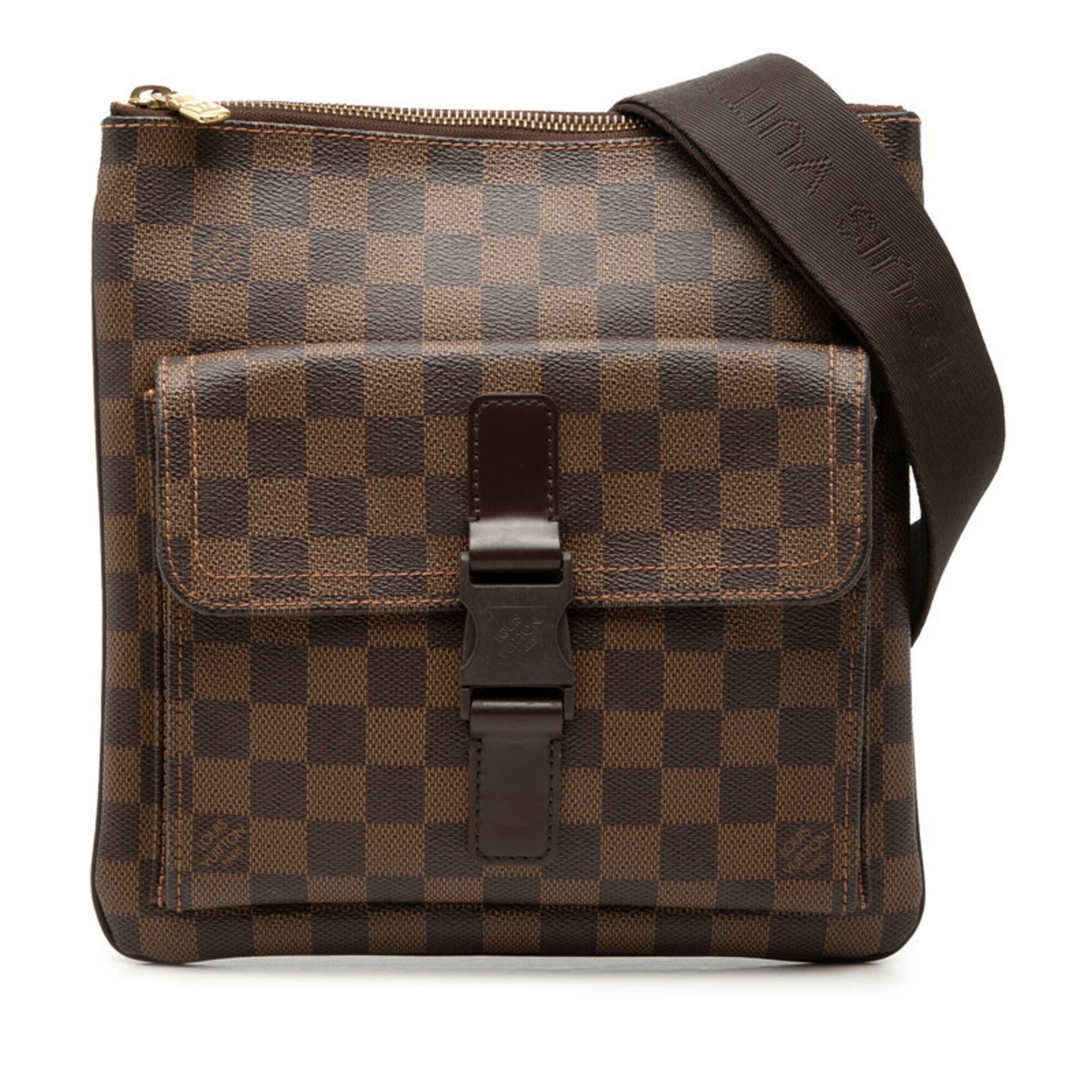 Louis Vuitton Brown Pvc Leather Shoulder Bag (Pre-Owned)