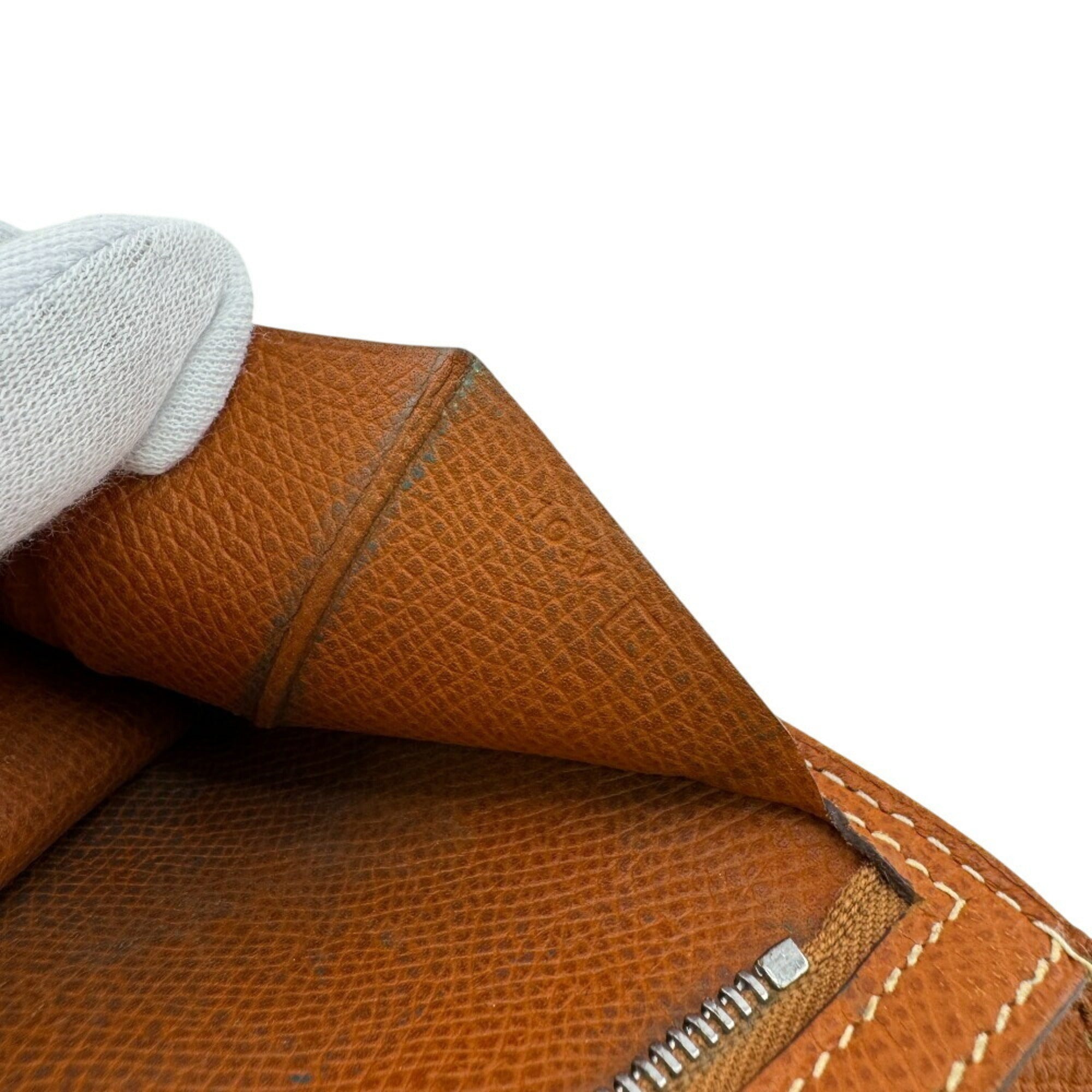Hermes Brown Leather Long Wallet (Bi-Fold) (Pre-Owned)