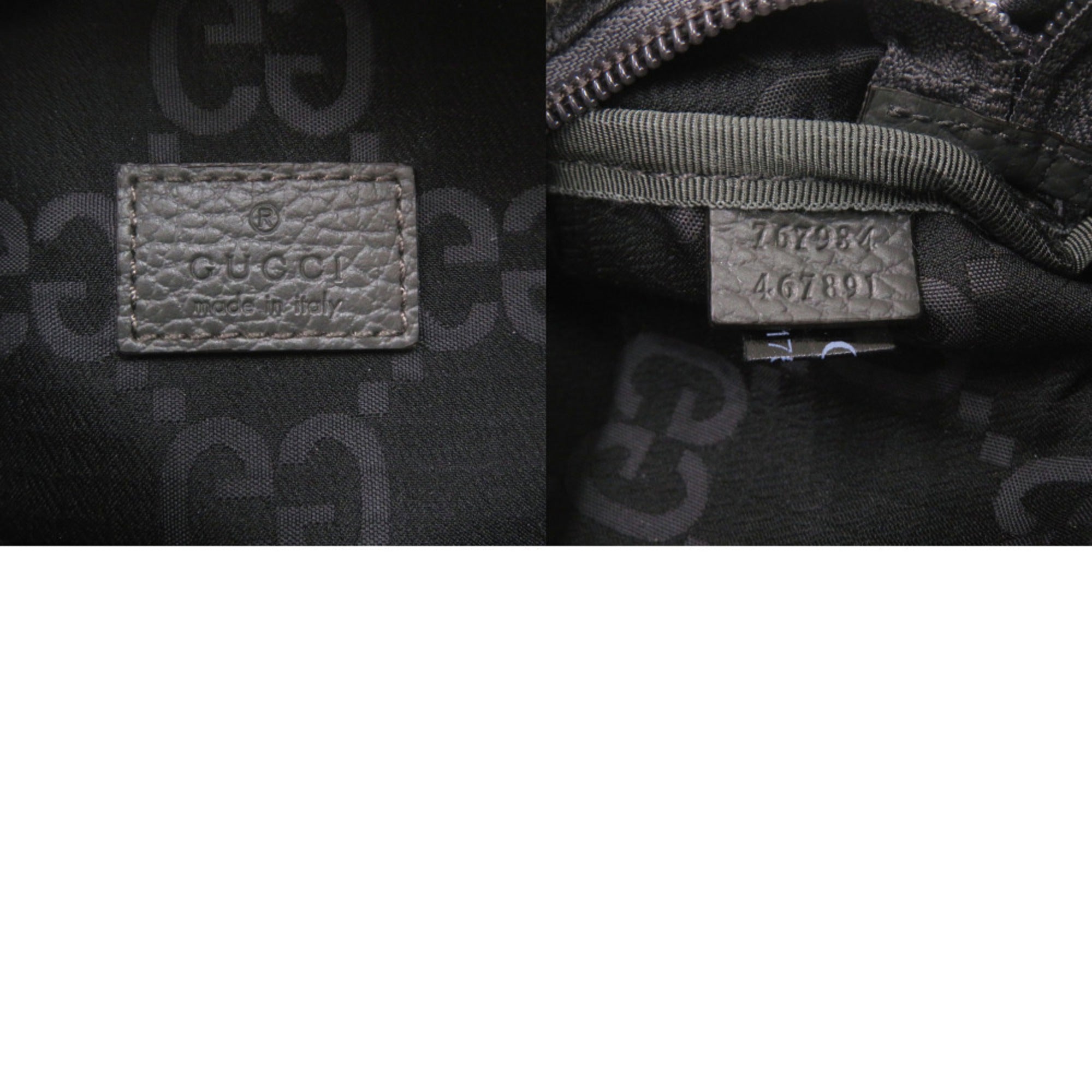 Gucci Gray Nylon Canvas Fanny Pack Sling Bag (Pre-Owned)