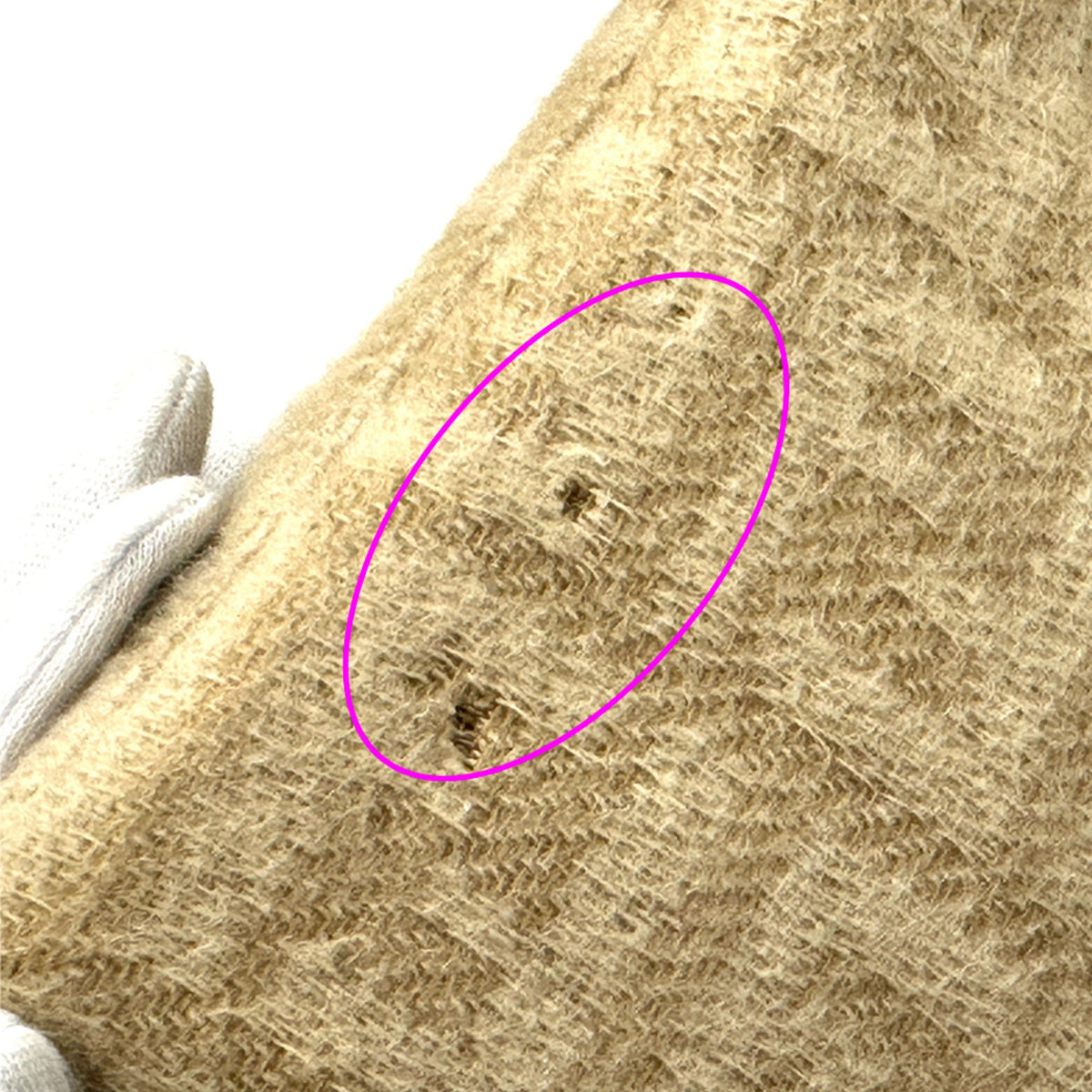 Fendi Beige Wool Handbag Shoulder Bag (Pre-Owned)