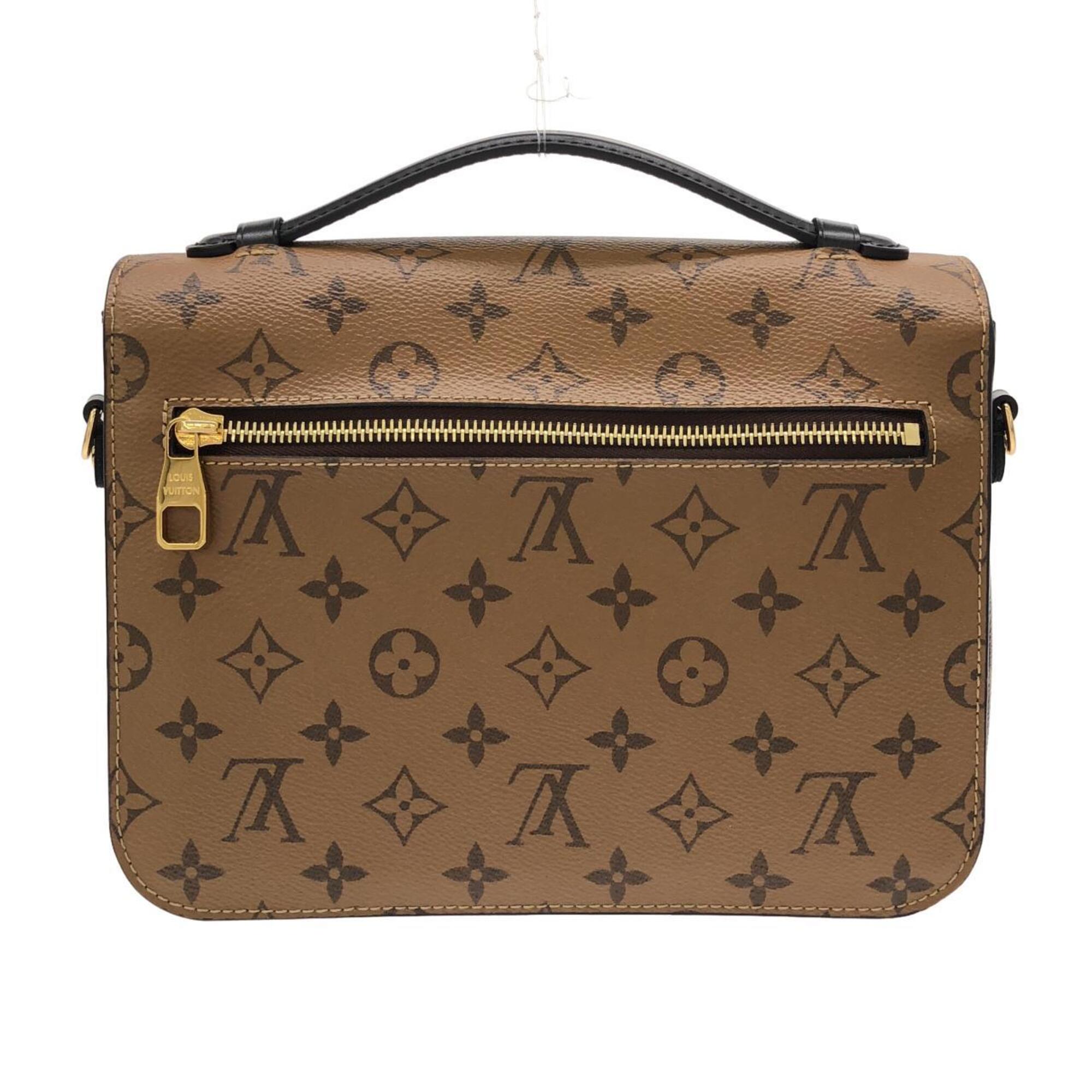 Louis Vuitton Brown Coated Canvas Handbag Pochette (Pre-Owned)