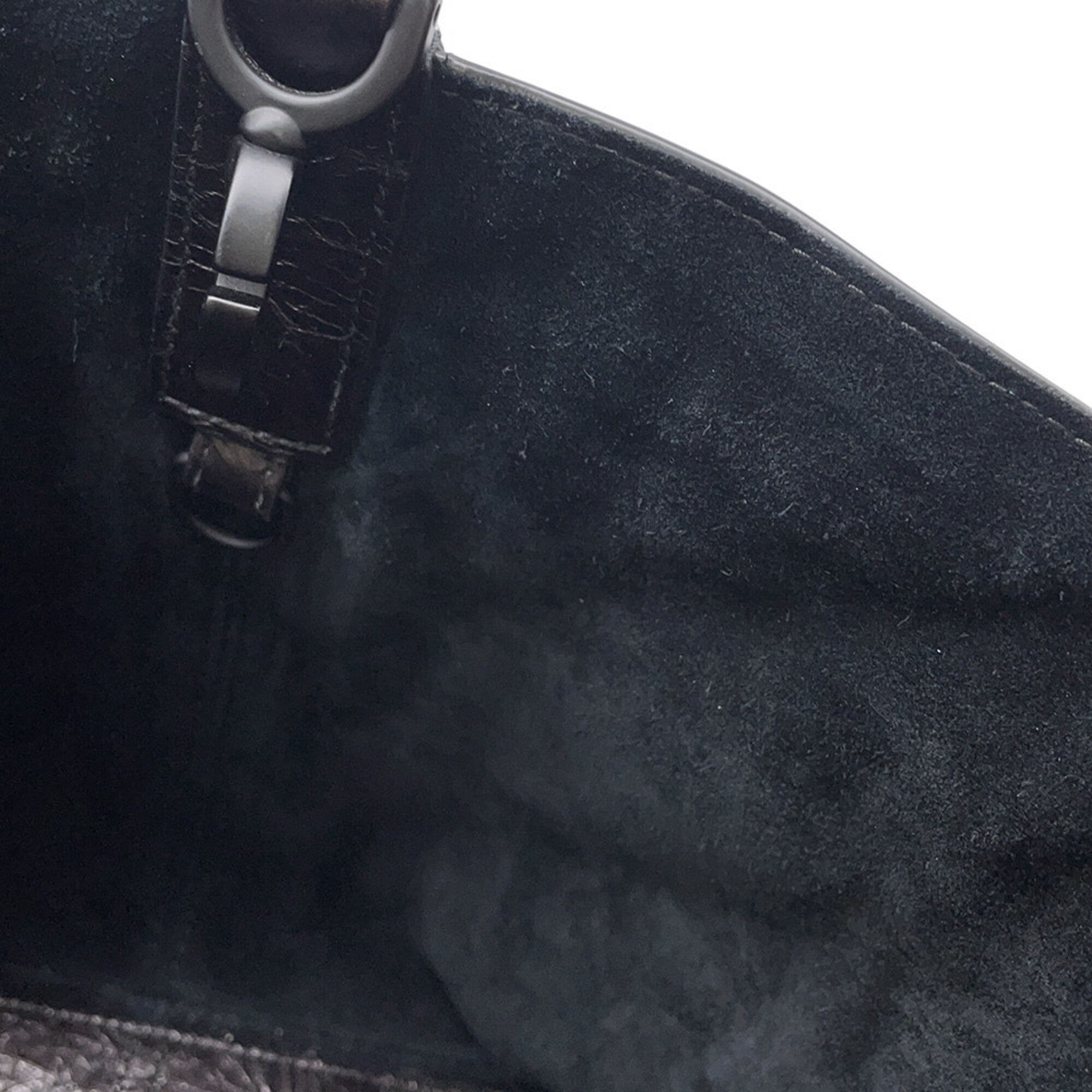 Christian Dior Black Leather Handbag Pouch Tote Bag (Pre-Owned)
