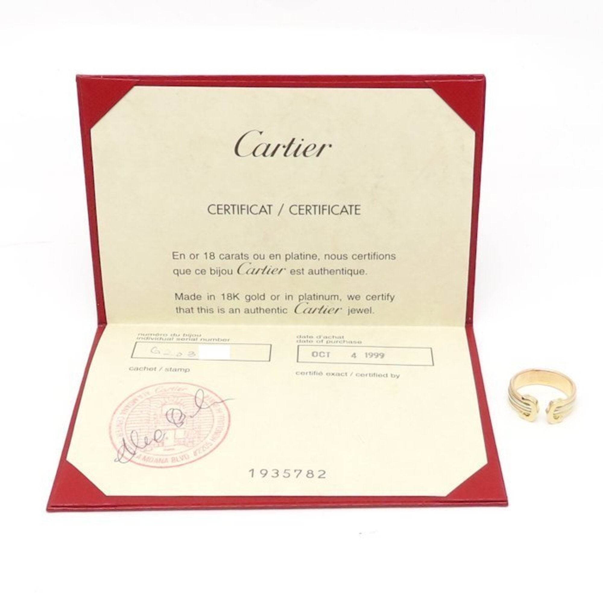 Cartier Yellow Gold (18K) Pink Gold (18K) White Gold (18K) Band Ring (Pre-Owned)