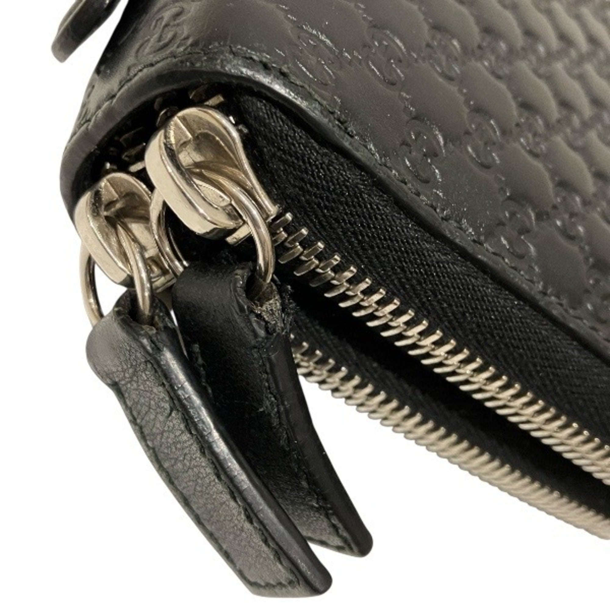 Gucci Black Leather Long Wallet (Bi-Fold) (Pre-Owned)