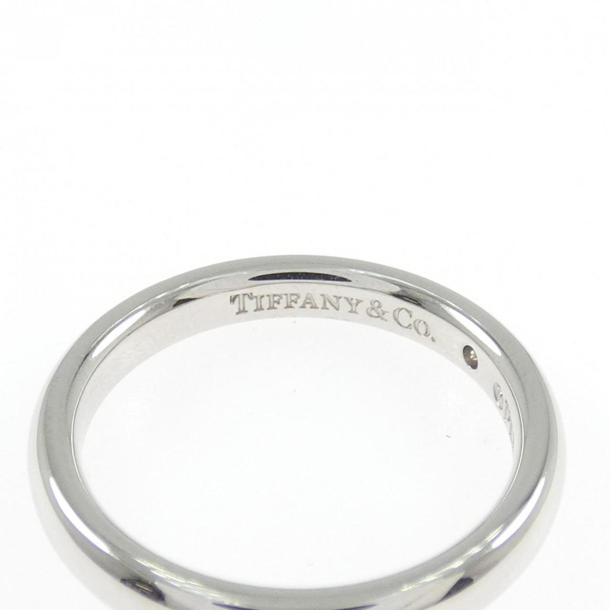 Tiffany Platinum Platinum 950 Band Ring (Pre-Owned)