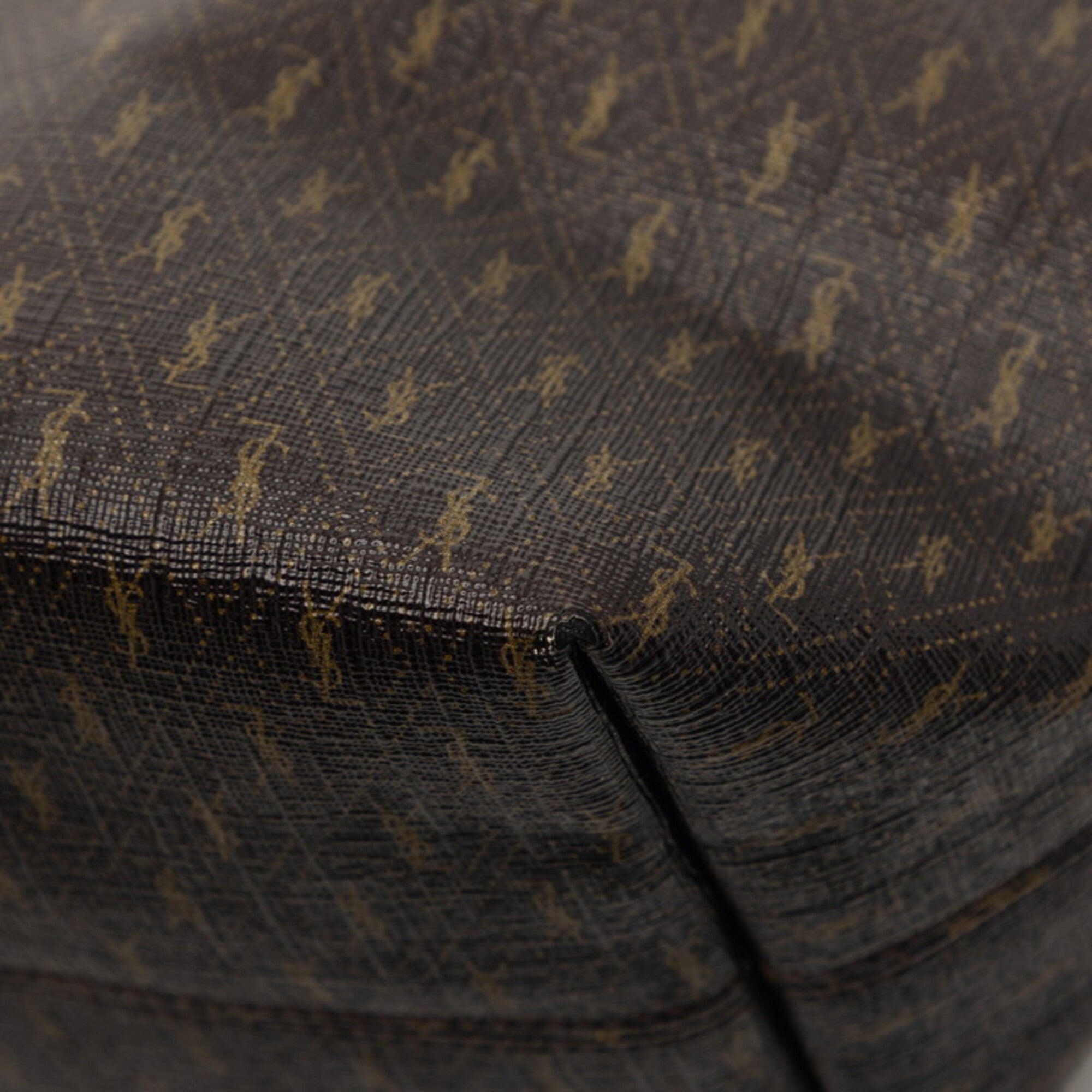 Saint Laurent Brown Pvc Shoulder Bag (Pre-Owned)