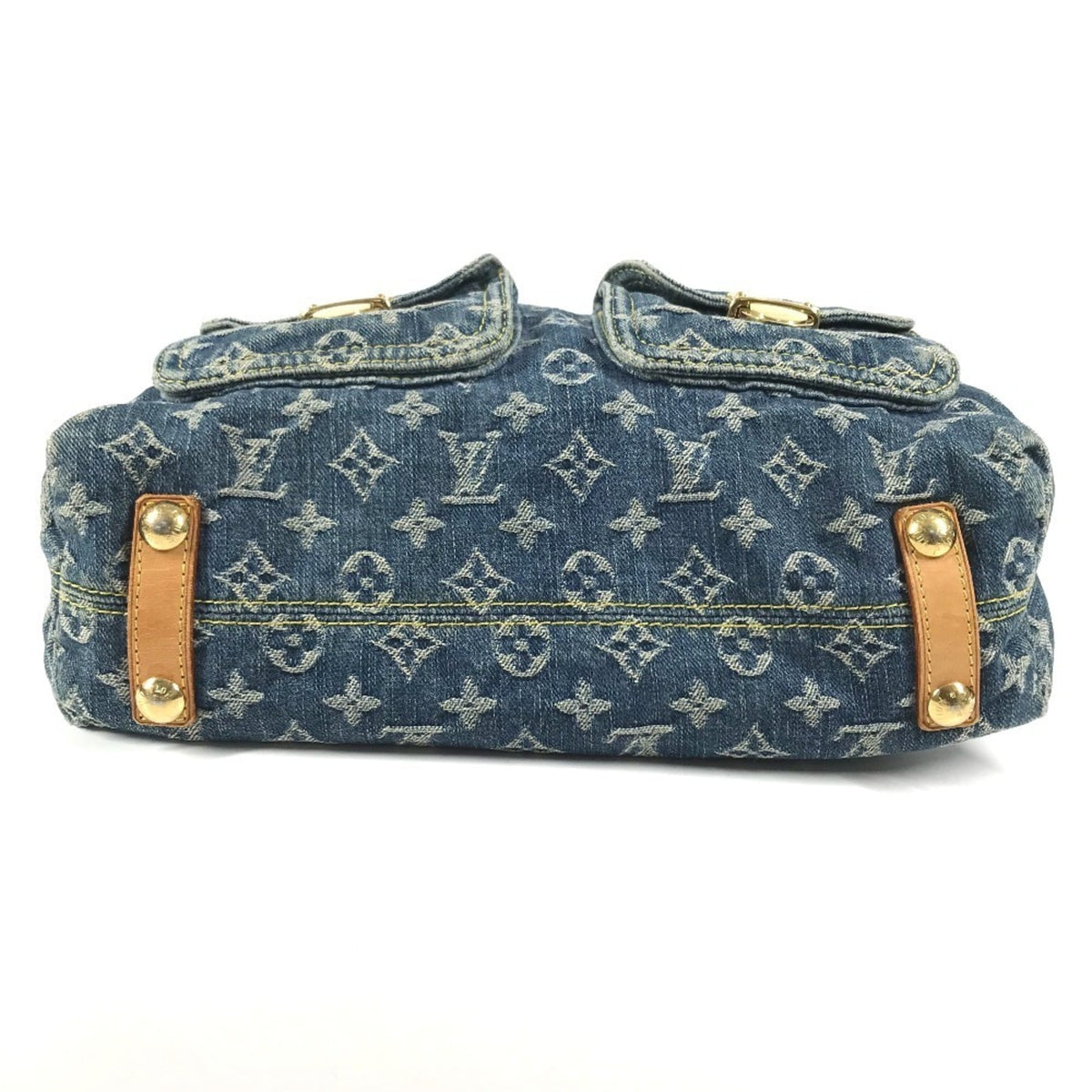 Louis Vuitton Blue Monogram Denim Shoulder Bag (Pre-Owned)
