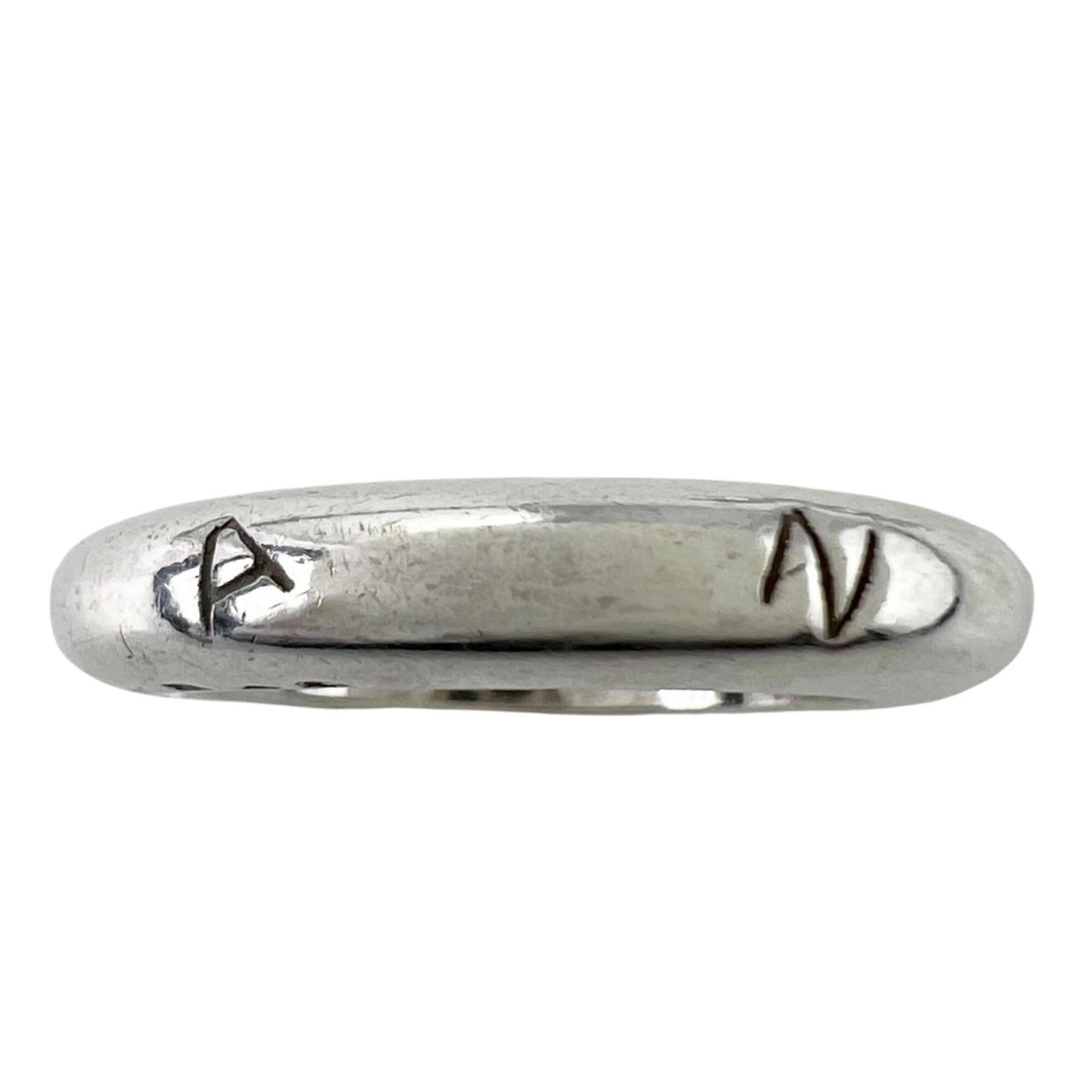 Chanel Silver Silver 925 Band Ring (Pre-Owned)