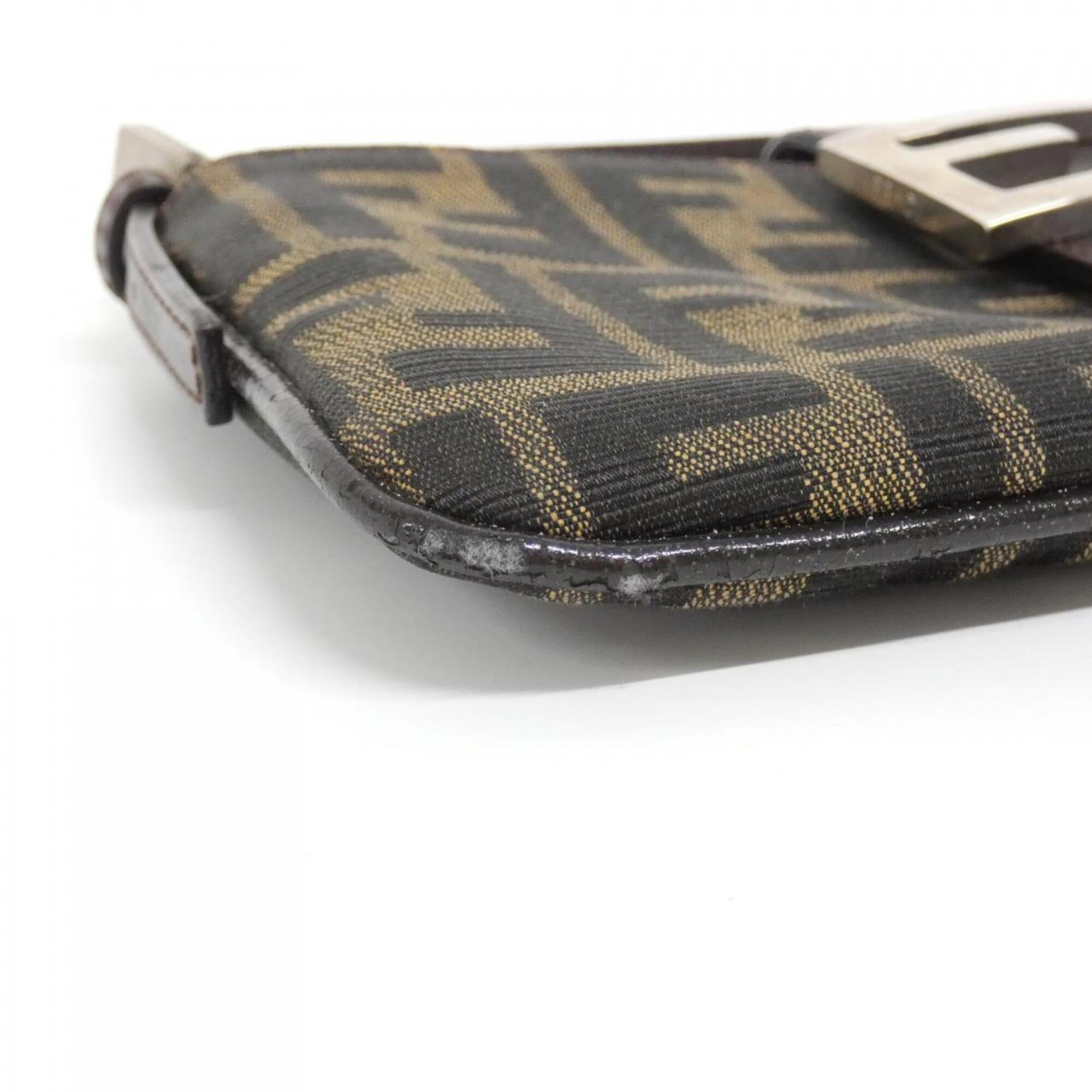 Fendi Brown Canvas Shoulder Bag (Pre-Owned)