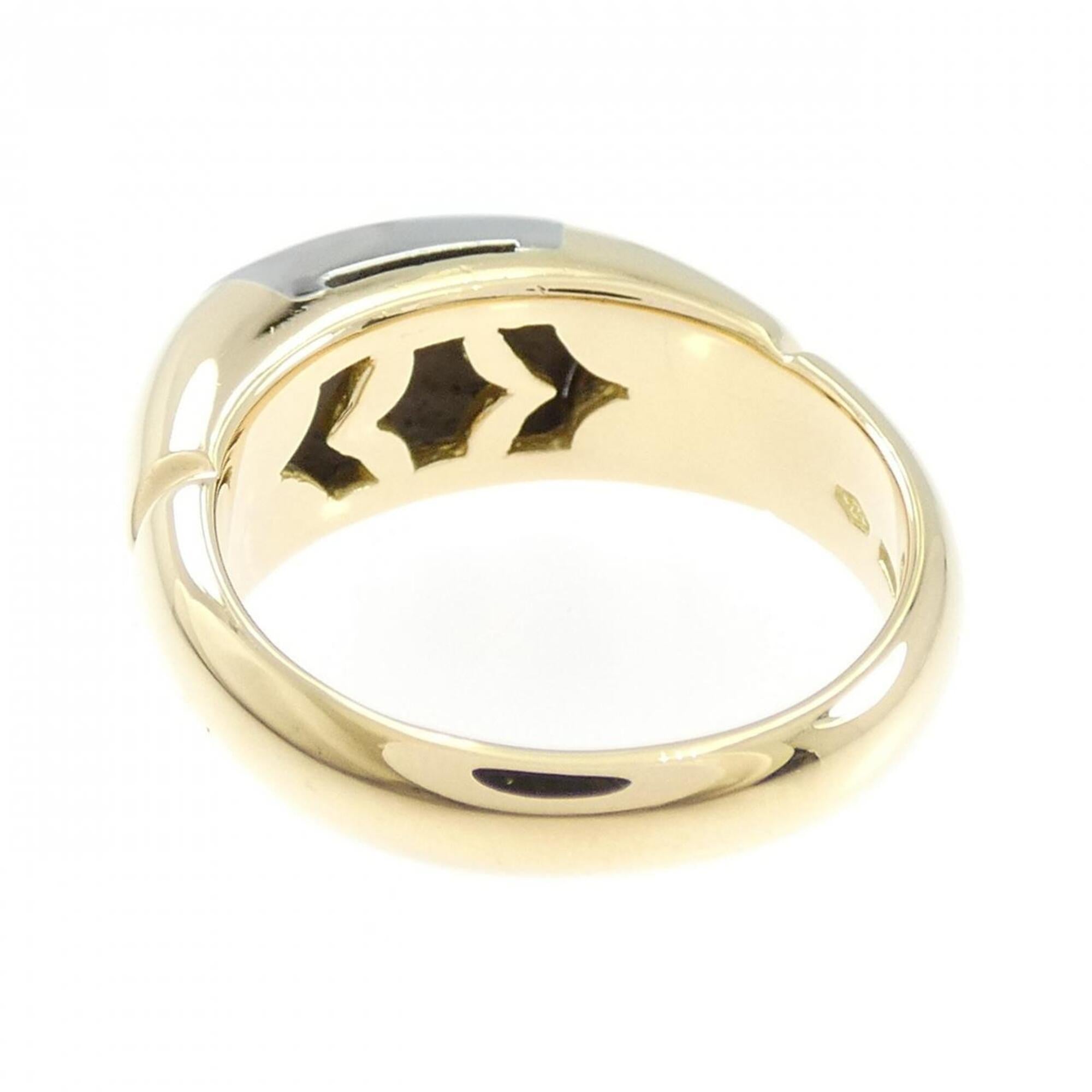 Bvlgari Yellow Gold (18K) Stainless Steel Band Ring (Pre-Owned)