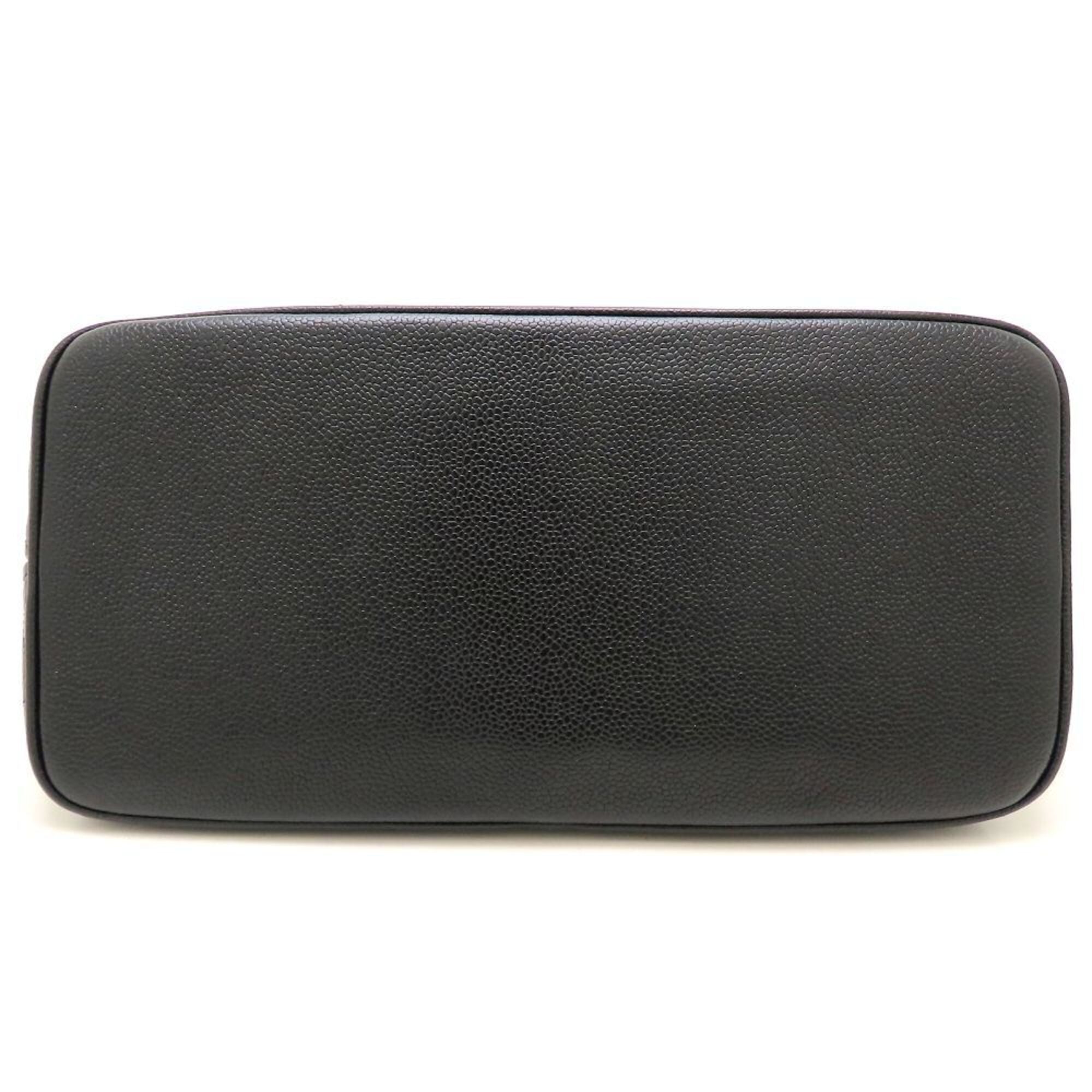 Chanel Black Grained Calfskin Tote Bag (Pre-Owned)