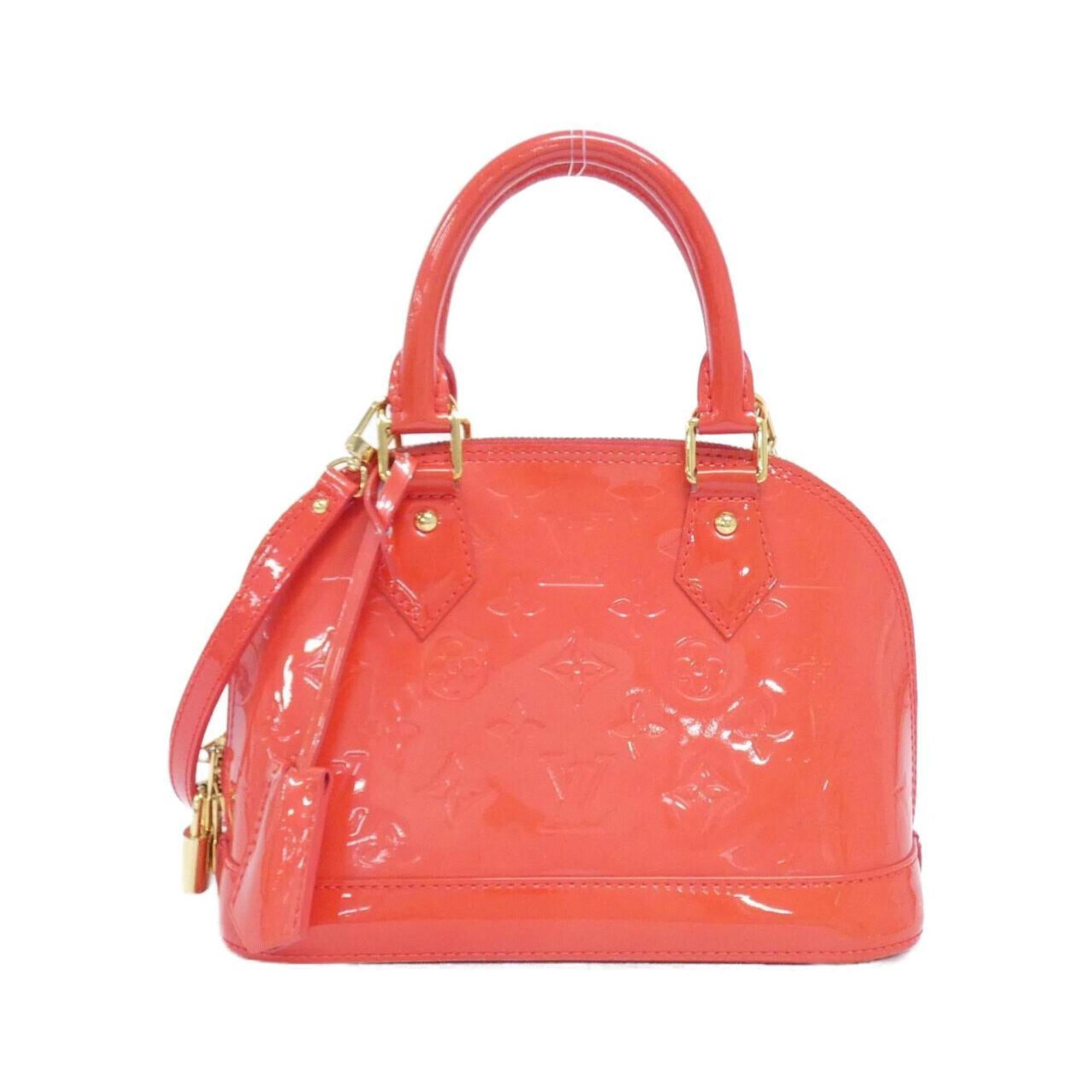 Louis Vuitton Vernis Rouge Grenadine Leather Handbag (Pre-Owned)