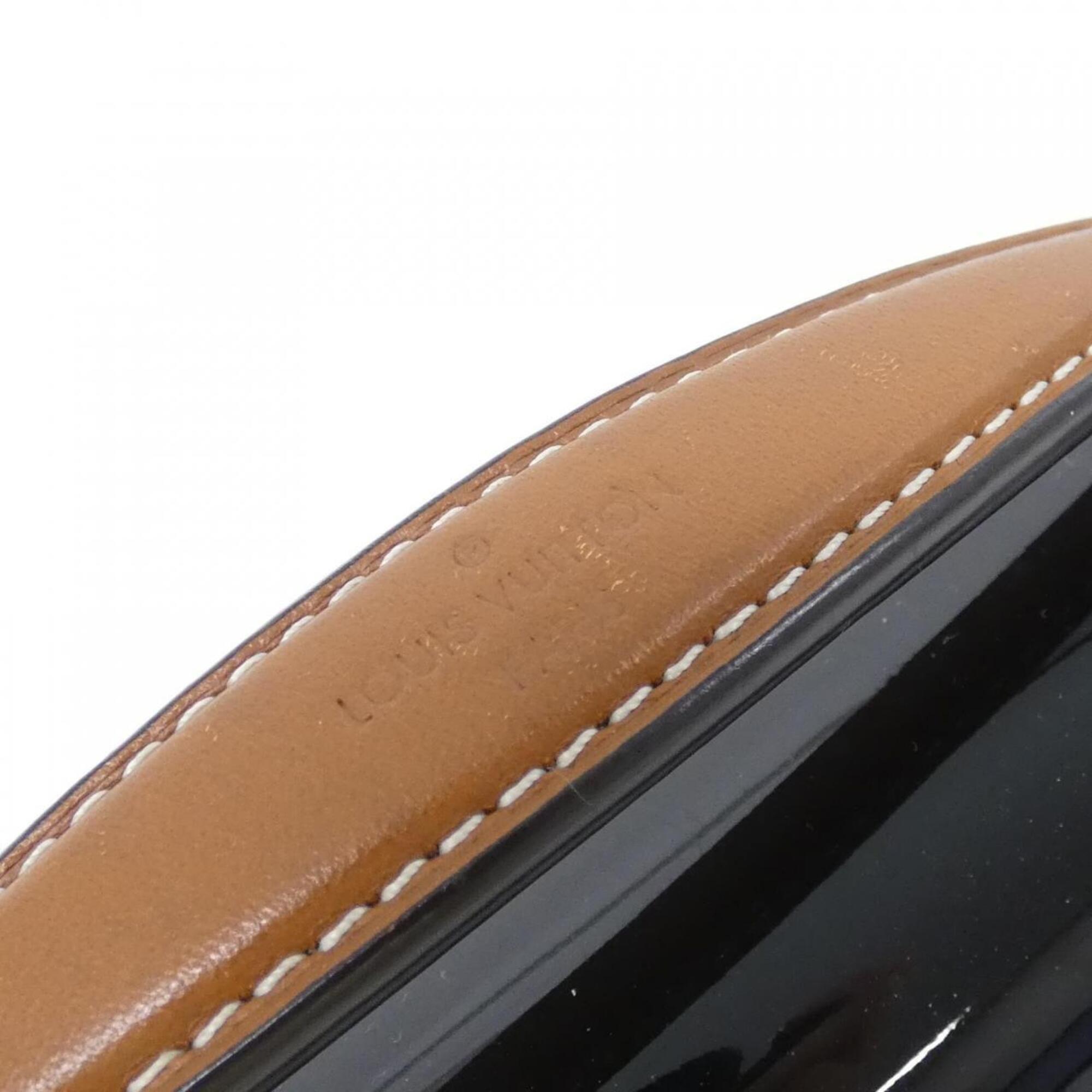 Louis Vuitton Monogram Vernis Black Coated Canvas Leather Shoulder Bag (Pre-Owned)