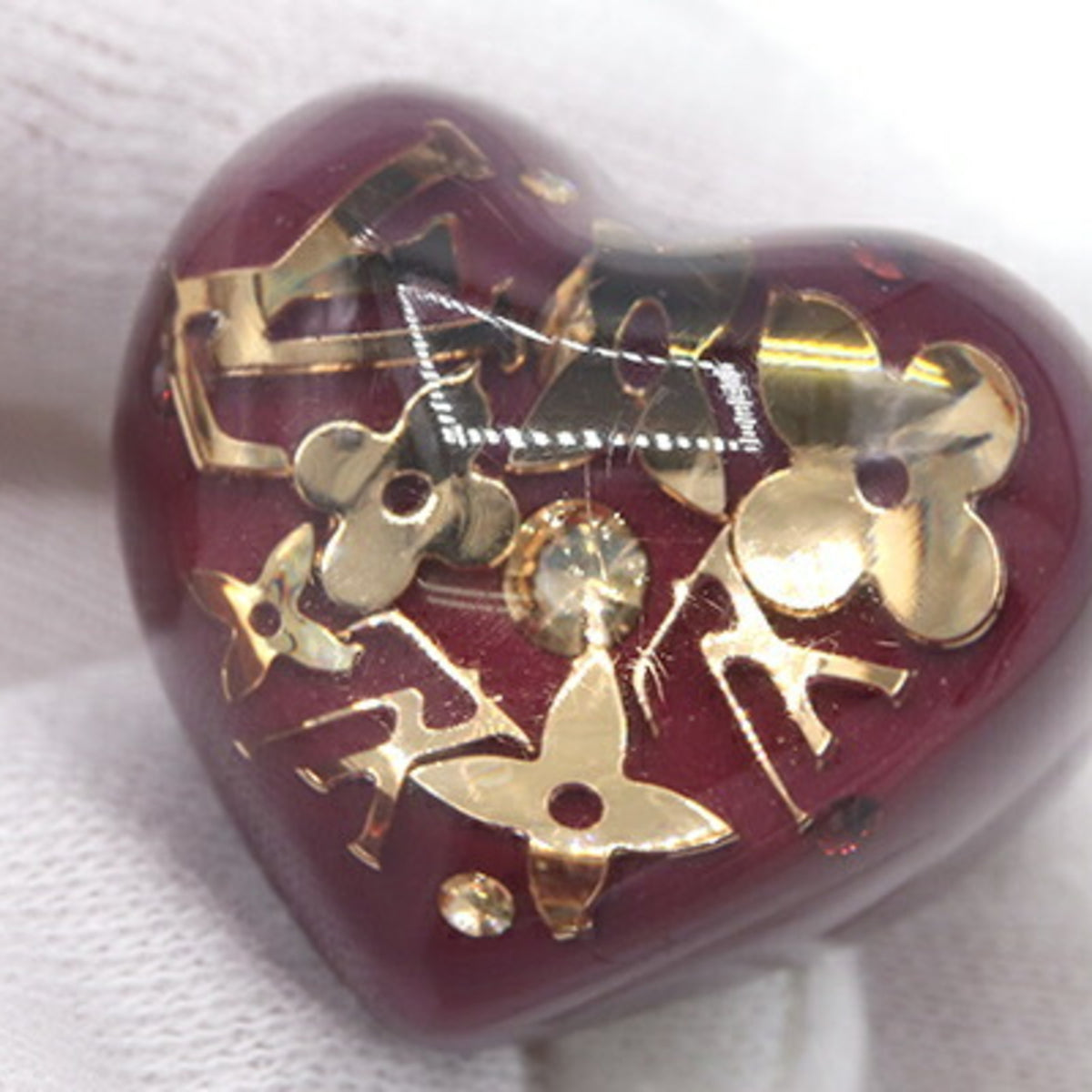 Louis Vuitton Rouge Fauviste Resin Band Ring (Pre-Owned)