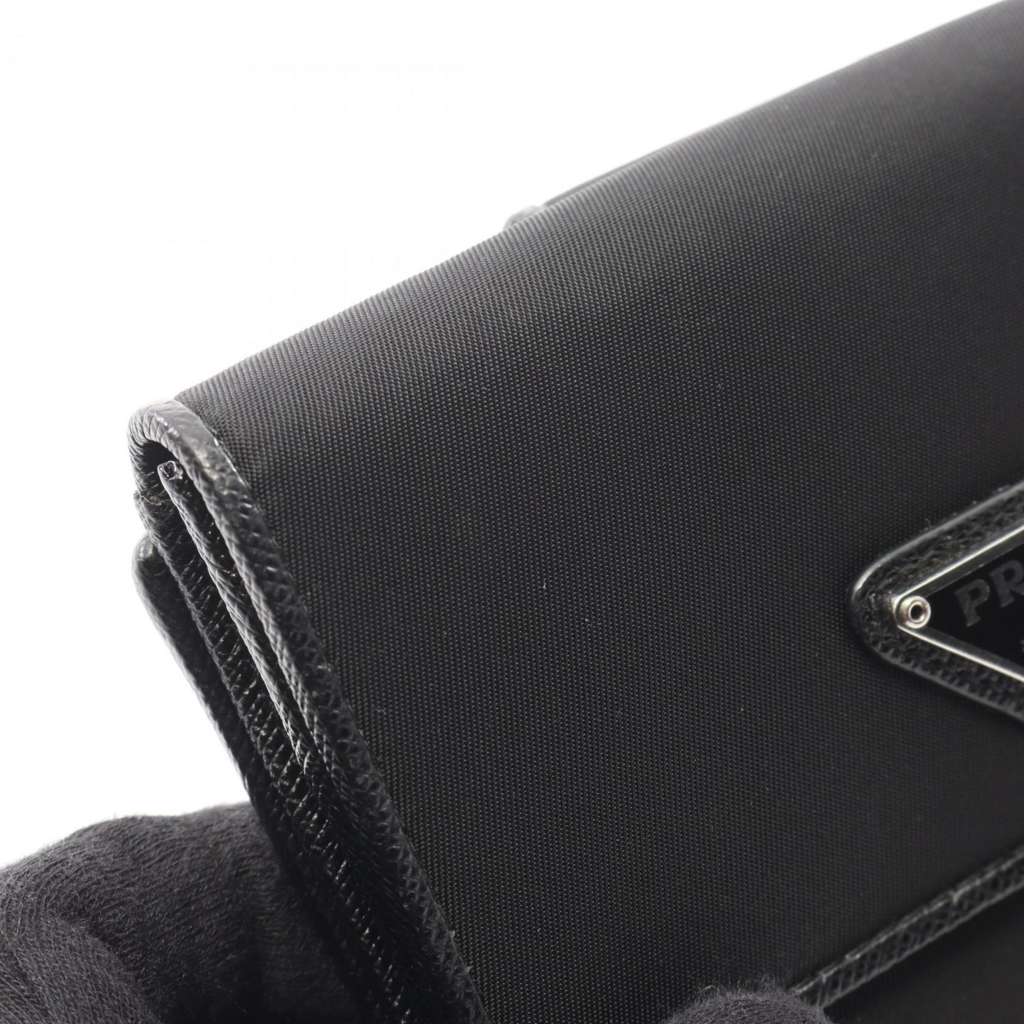 Prada Black Tessuto Saffiano Wallet (Bi-Fold) (Pre-Owned)