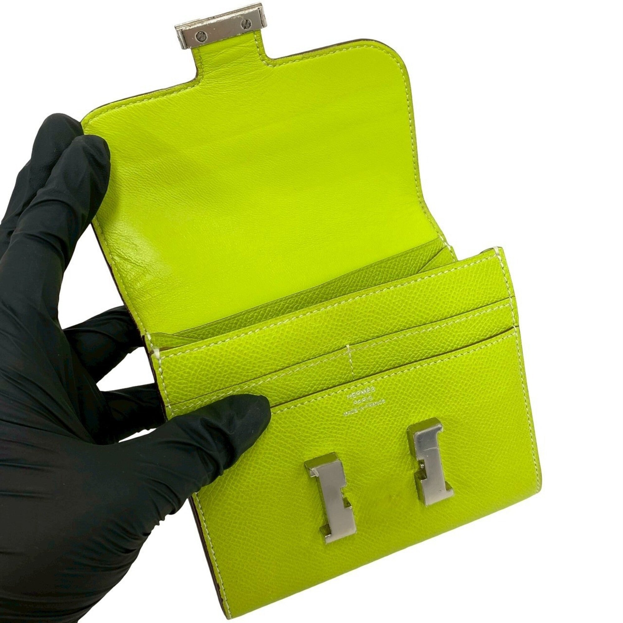Hermes Green Epsom Leather Wallet (Bi-Fold) (Pre-Owned)