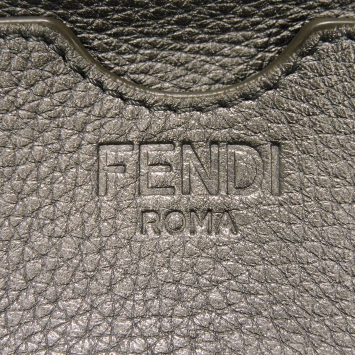 Fendi Gunmetal Shoulder Bag (Pre-Owned)