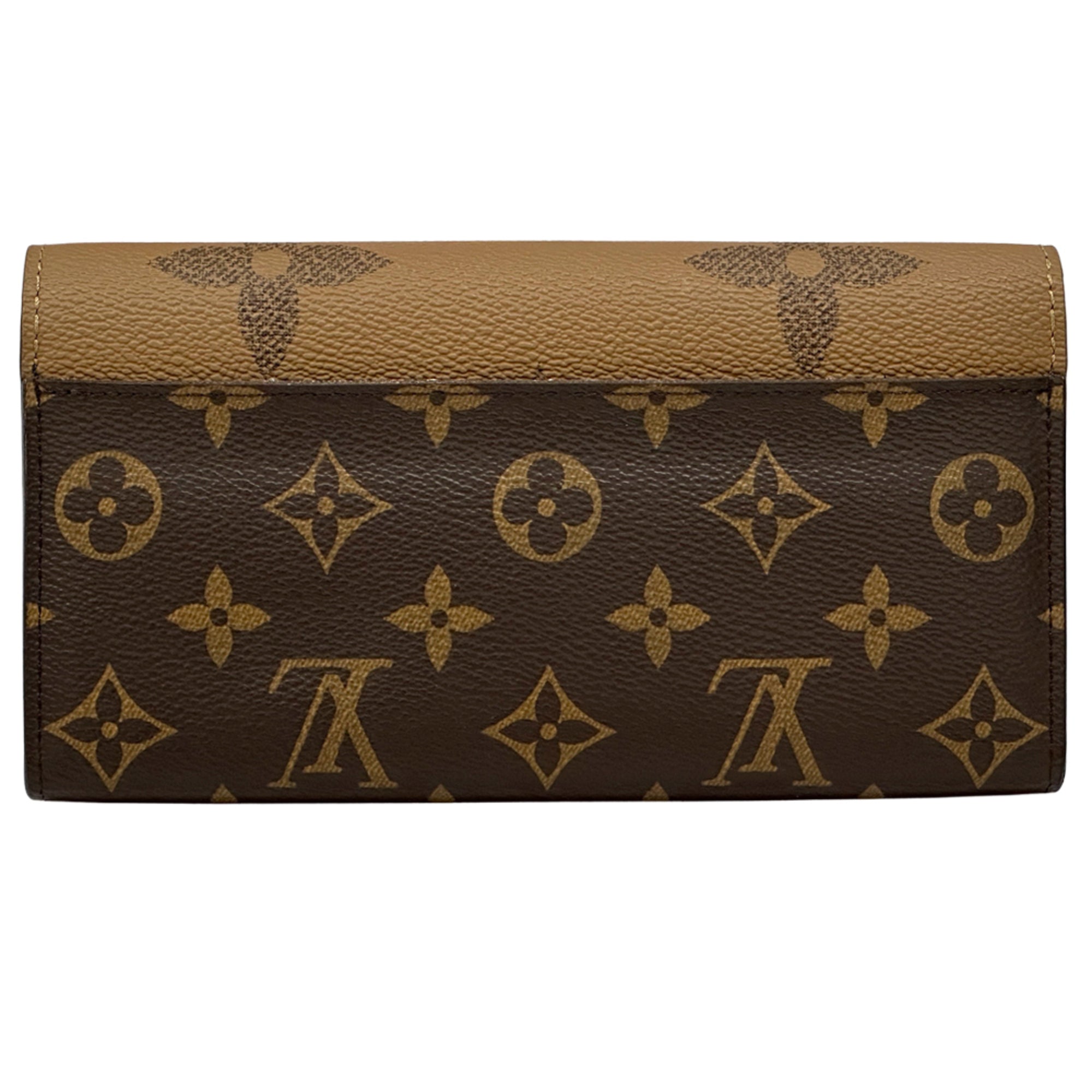 Louis Vuitton Brown Monogram Canvas Long Wallet (Bi-Fold) (Pre-Owned)