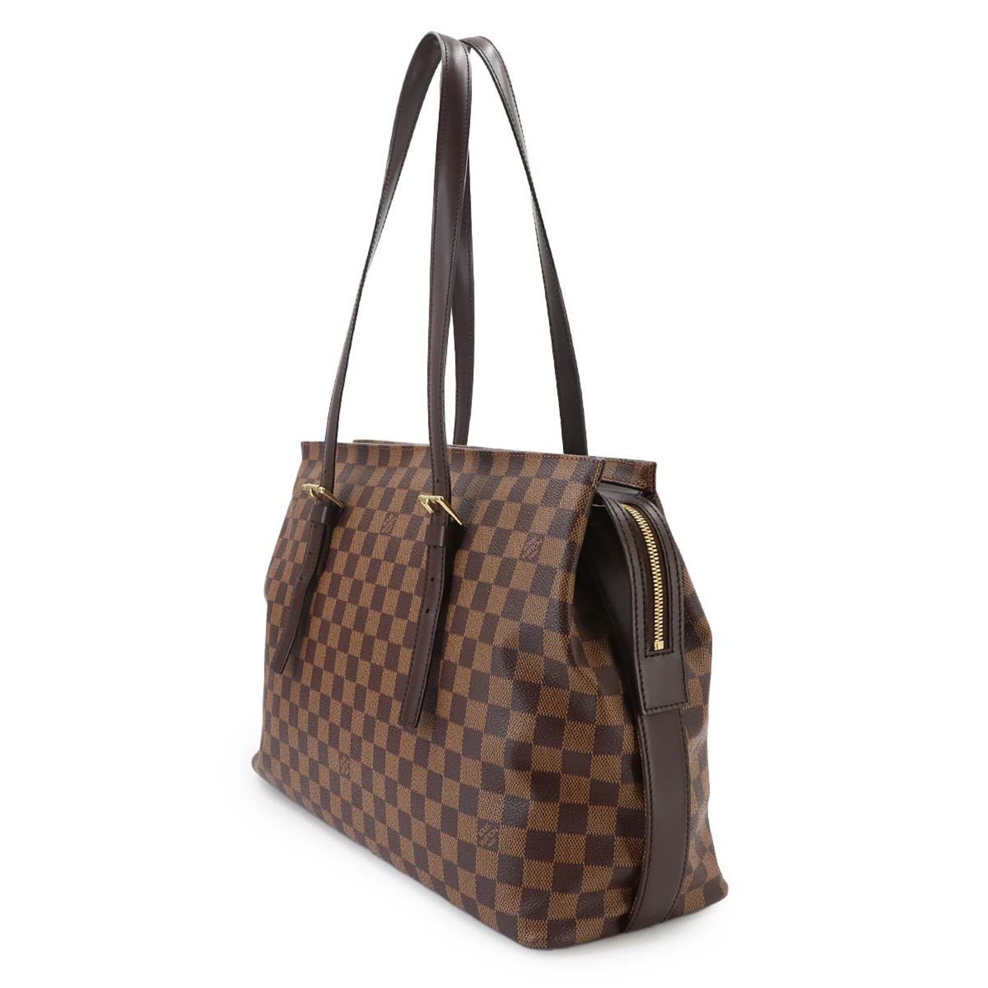 Louis Vuitton Damier Ebene Damier Canvas Handbag Tote Bag (Pre-Owned)
