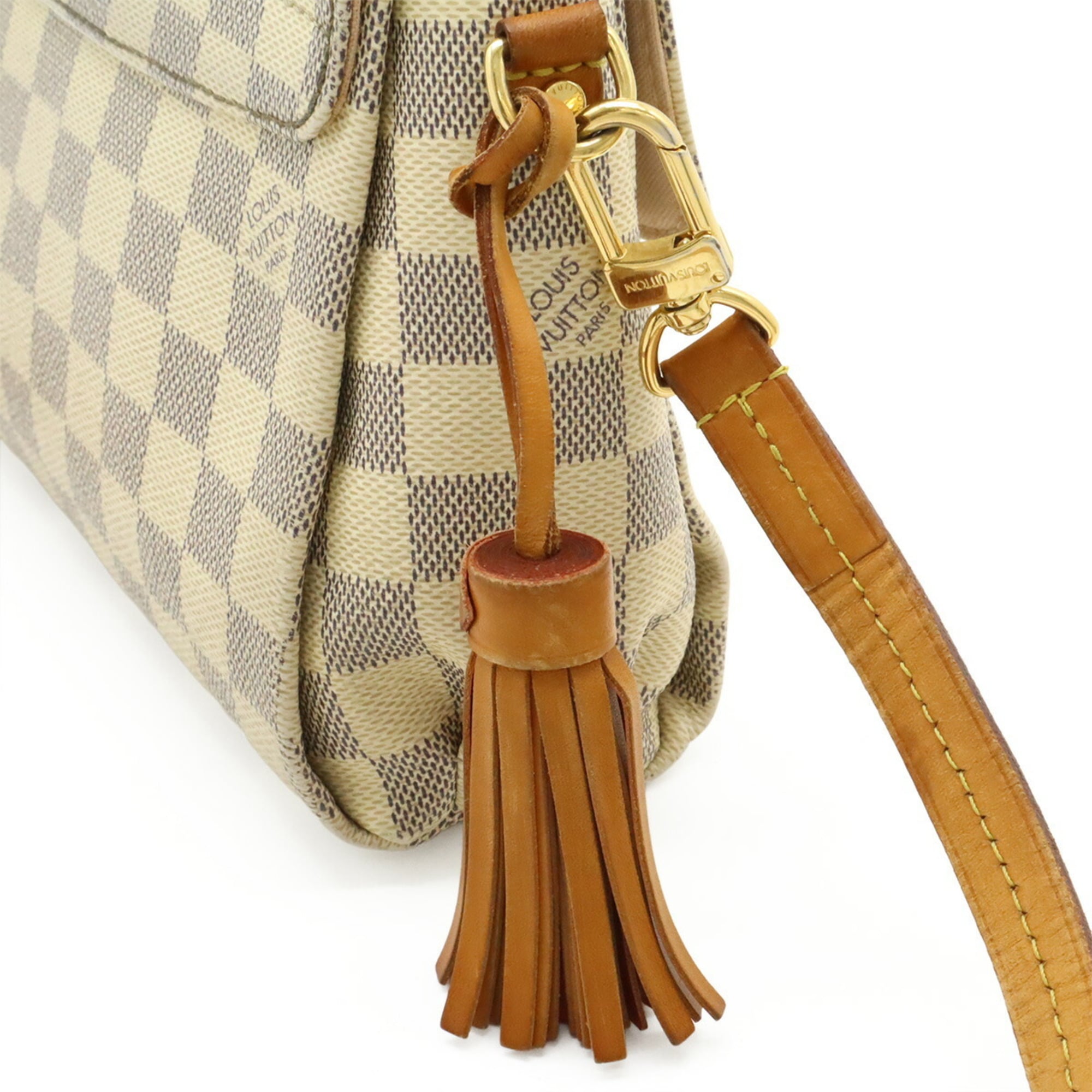 Louis Vuitton Damier Azur Ivory Canvas Handbag Shoulder Bag (Pre-Owned)