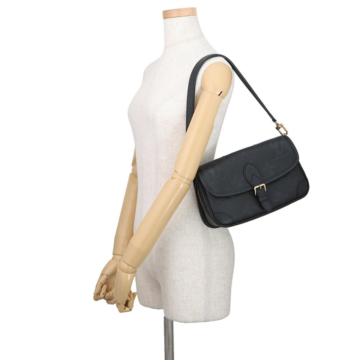 Louis Vuitton Black Noir Purple Monogram Empreinte Handbag Shoulder Bag (Pre-Owned)