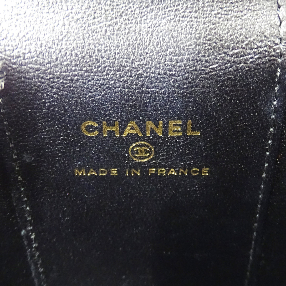 Chanel Black Leather Handbag Shoulder Bag (Pre-Owned)