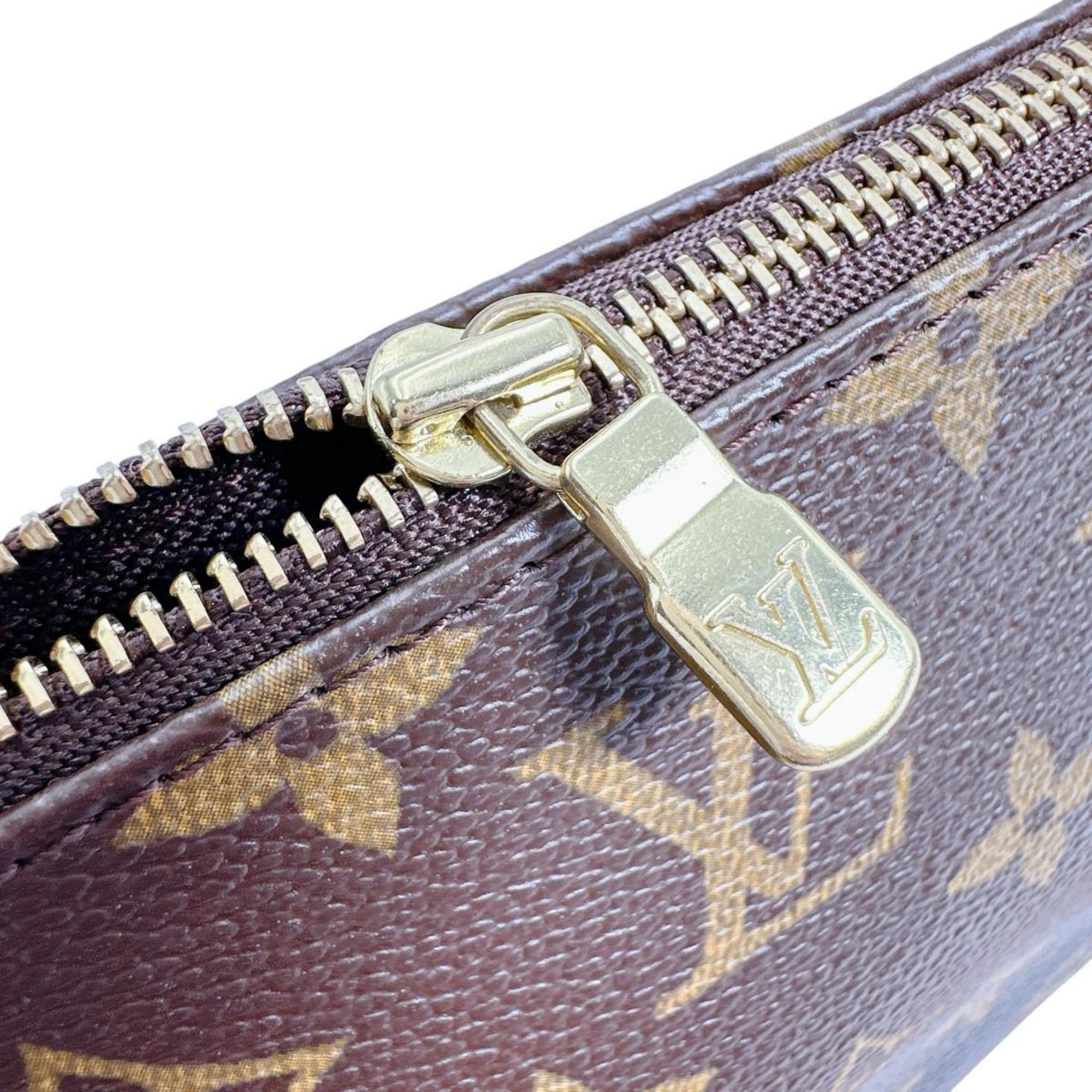Louis Vuitton Brown Monogram Canvas Pouch (Pre-Owned)