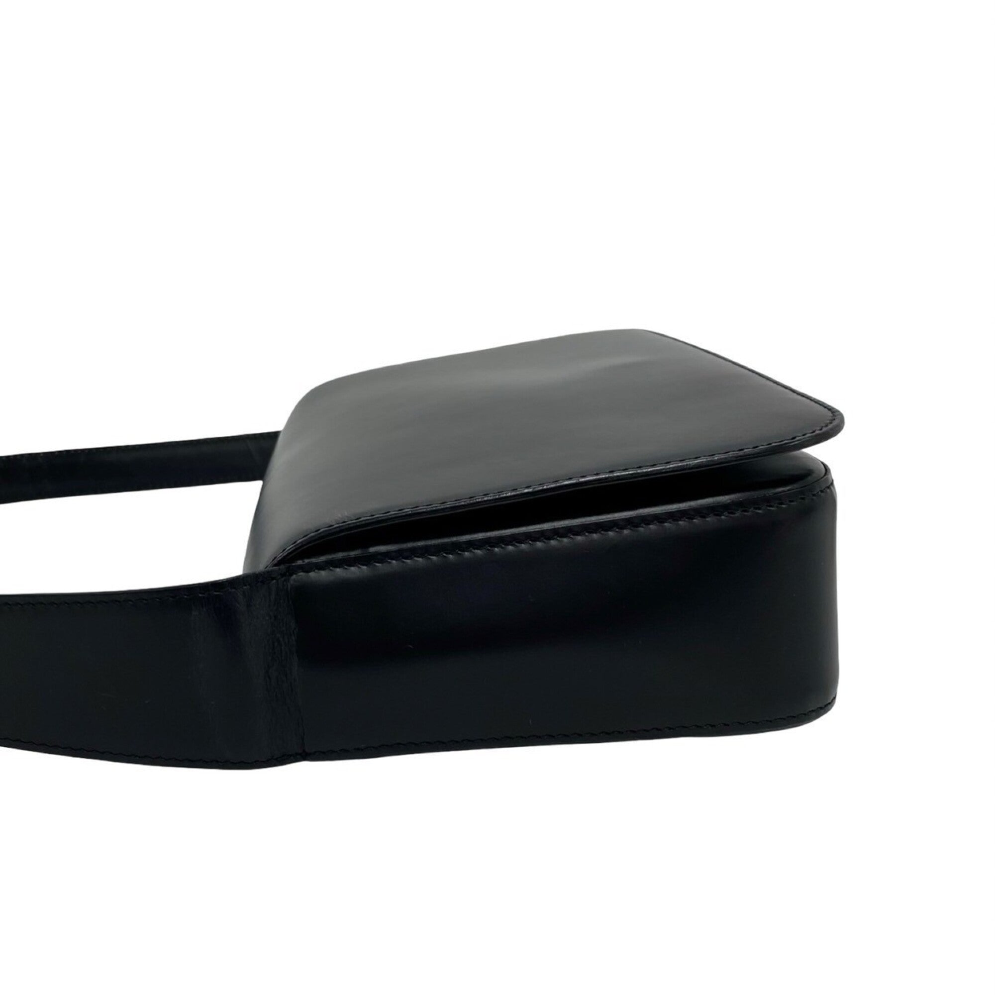 Cartier Black Leather Handbag Shoulder Bag (Pre-Owned)