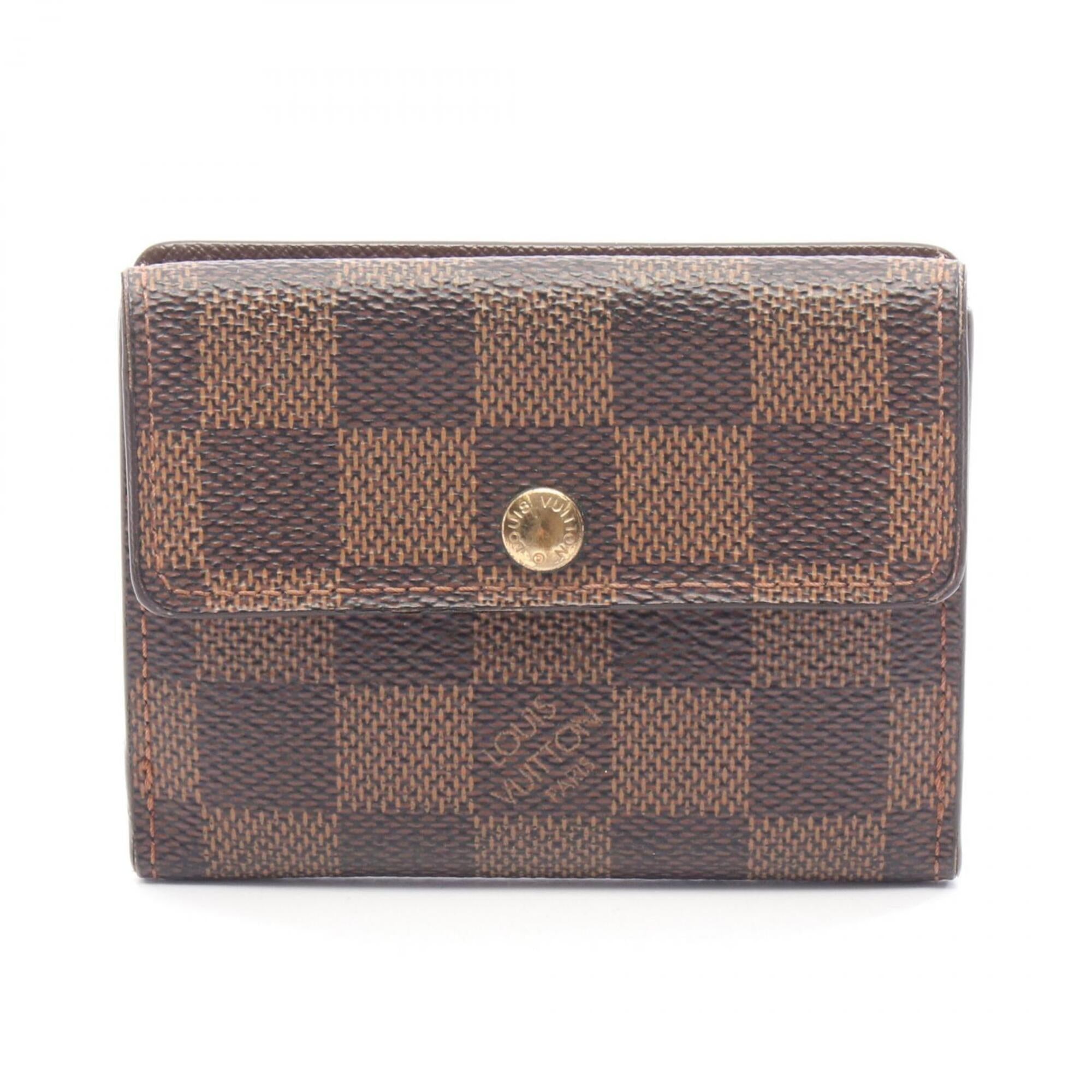 Louis Vuitton Brown Ebene Coated Canvas Coin Purse/Coin Case (Pre-Owned)