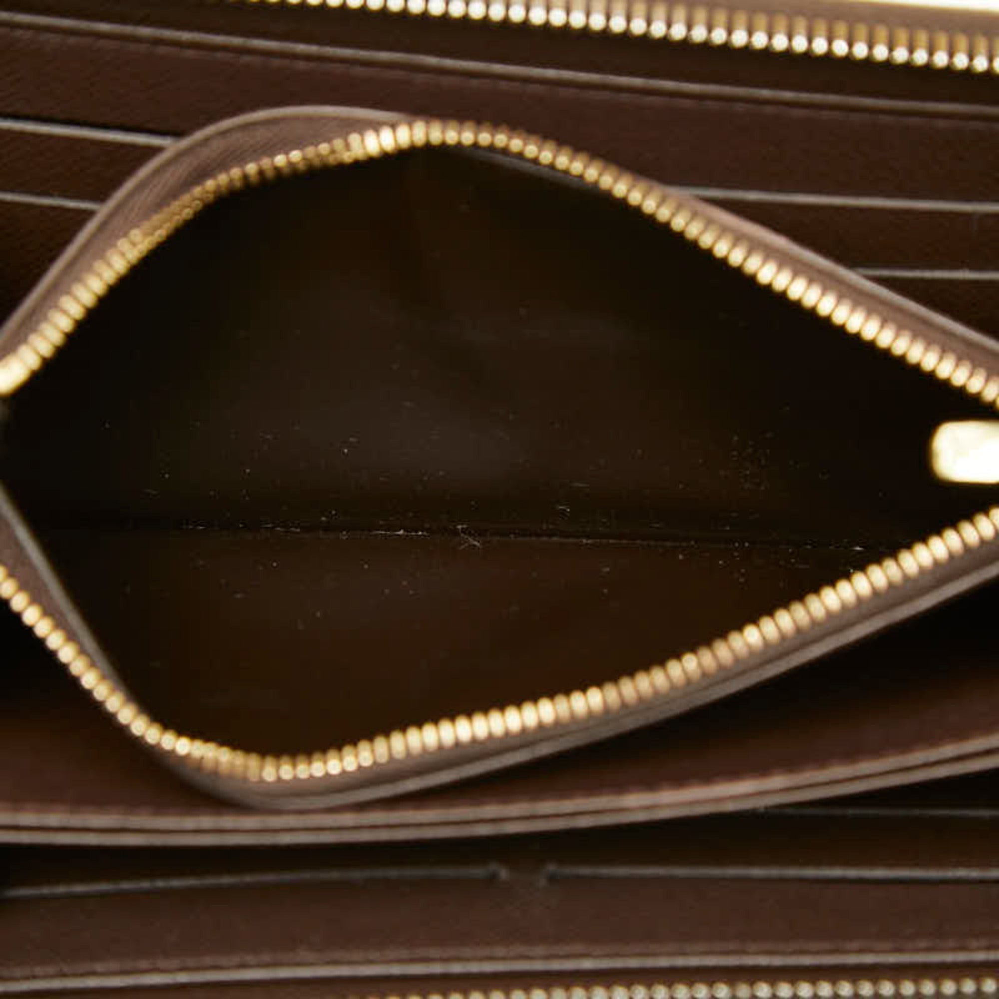 Louis Vuitton Brown Pvc Leather Long Wallet (Bi-Fold) (Pre-Owned)
