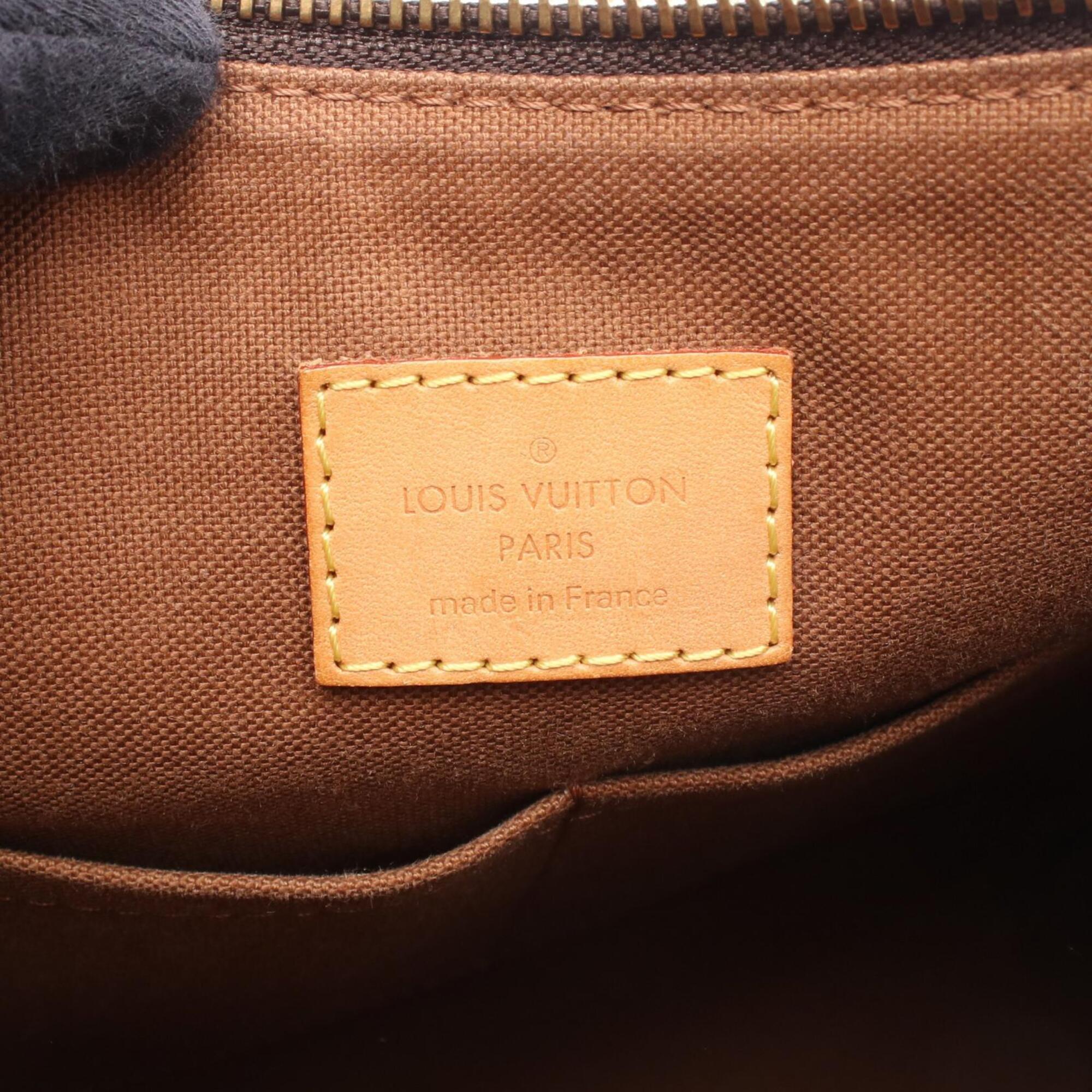 Louis Vuitton Brown Monogram Coated Canvas Leather Shoulder Bag (Pre-Owned)