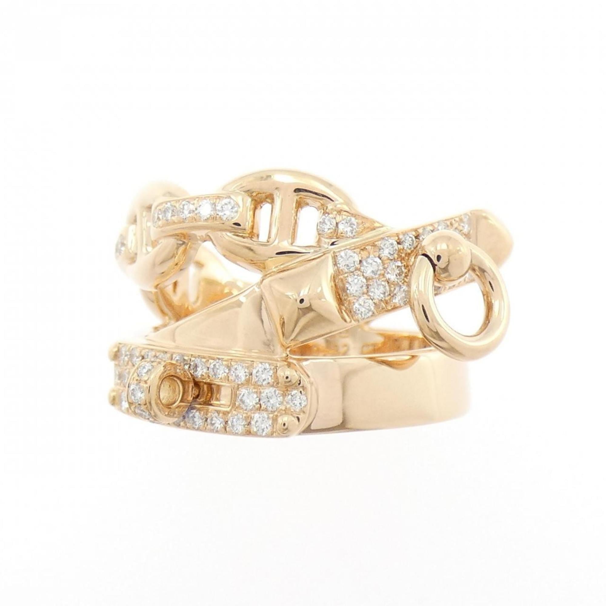 Hermes Pink Gold Pink Gold (18K) Band Ring (Pre-Owned)
